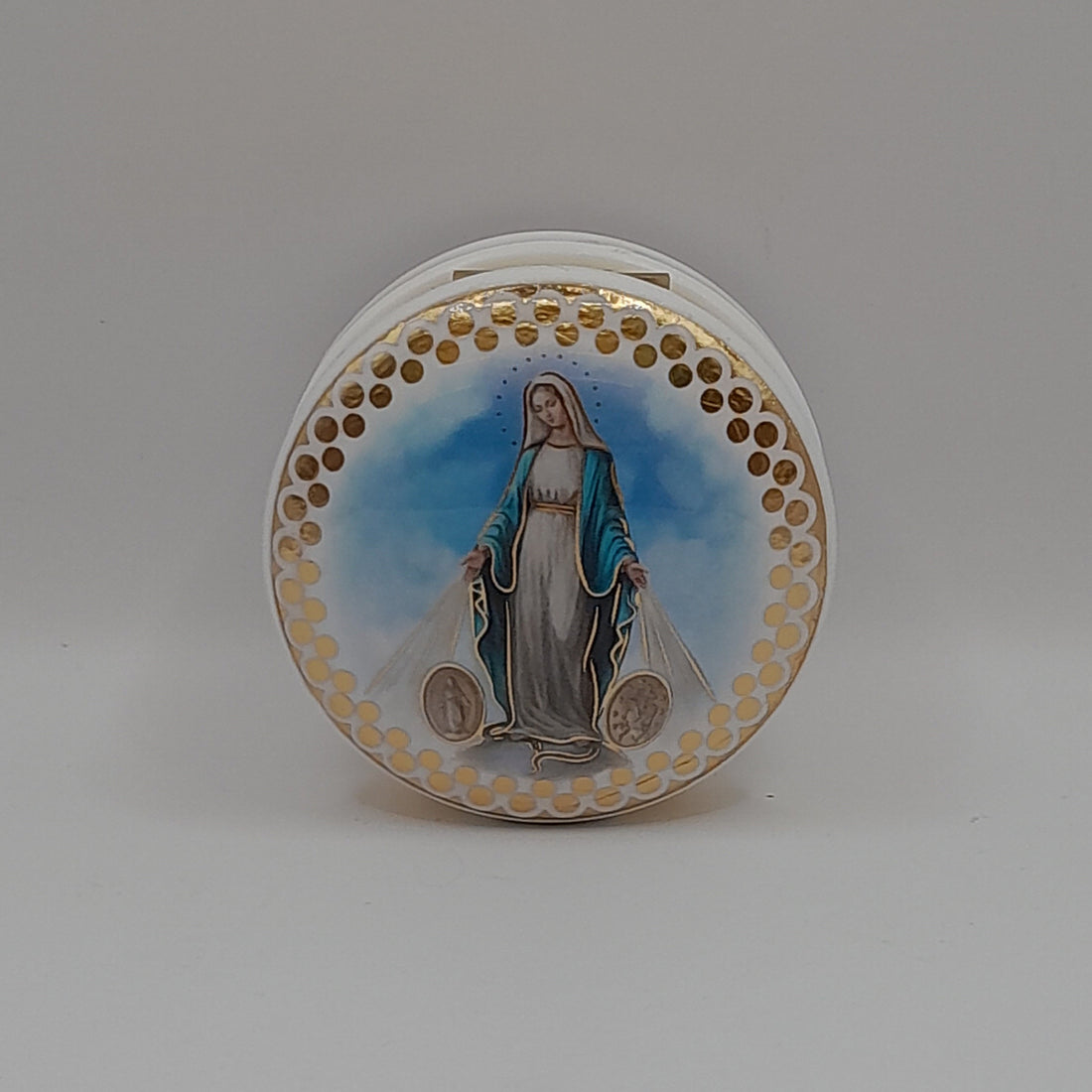Dose weiß/gold "Madonna"
