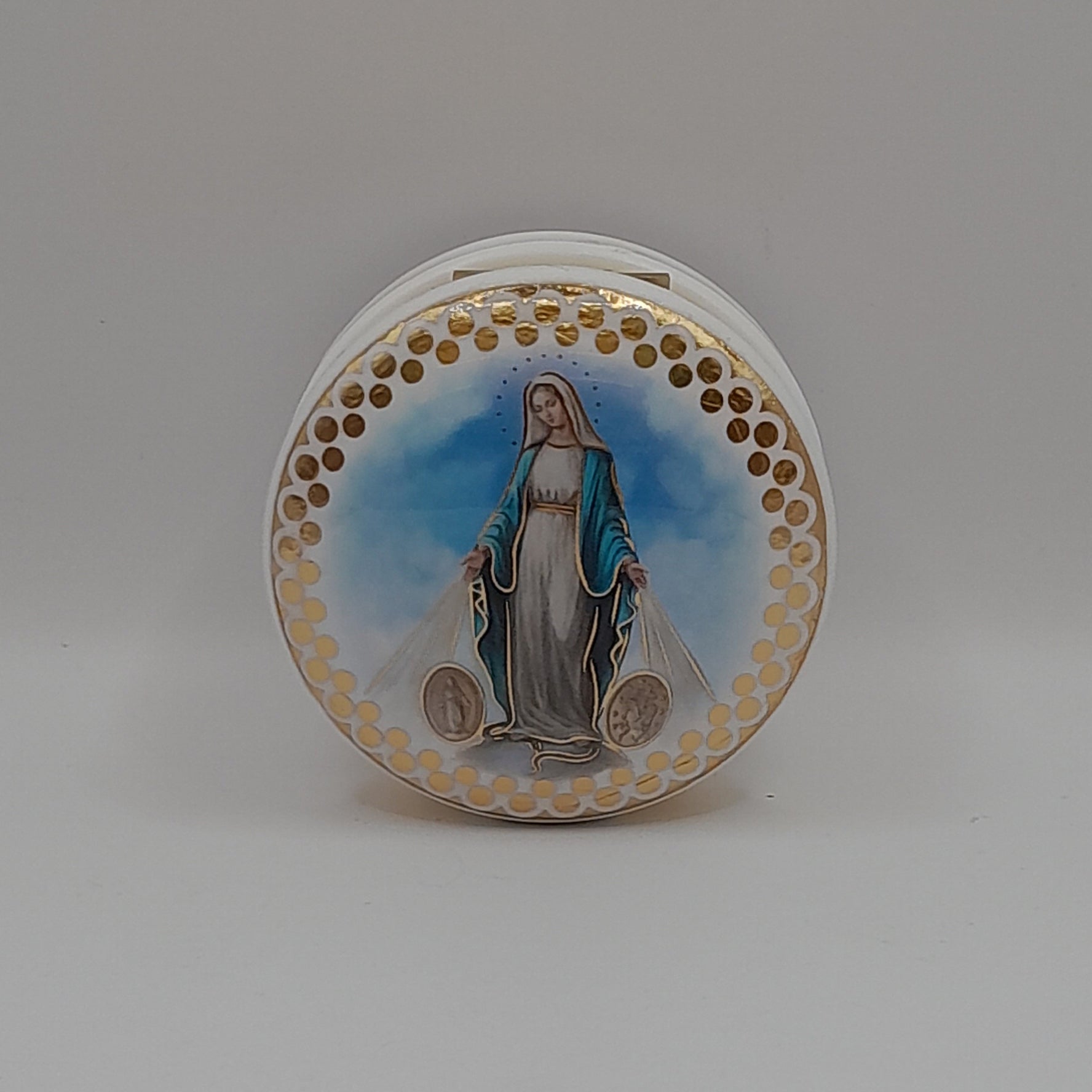 Dose weiß/gold "Madonna"