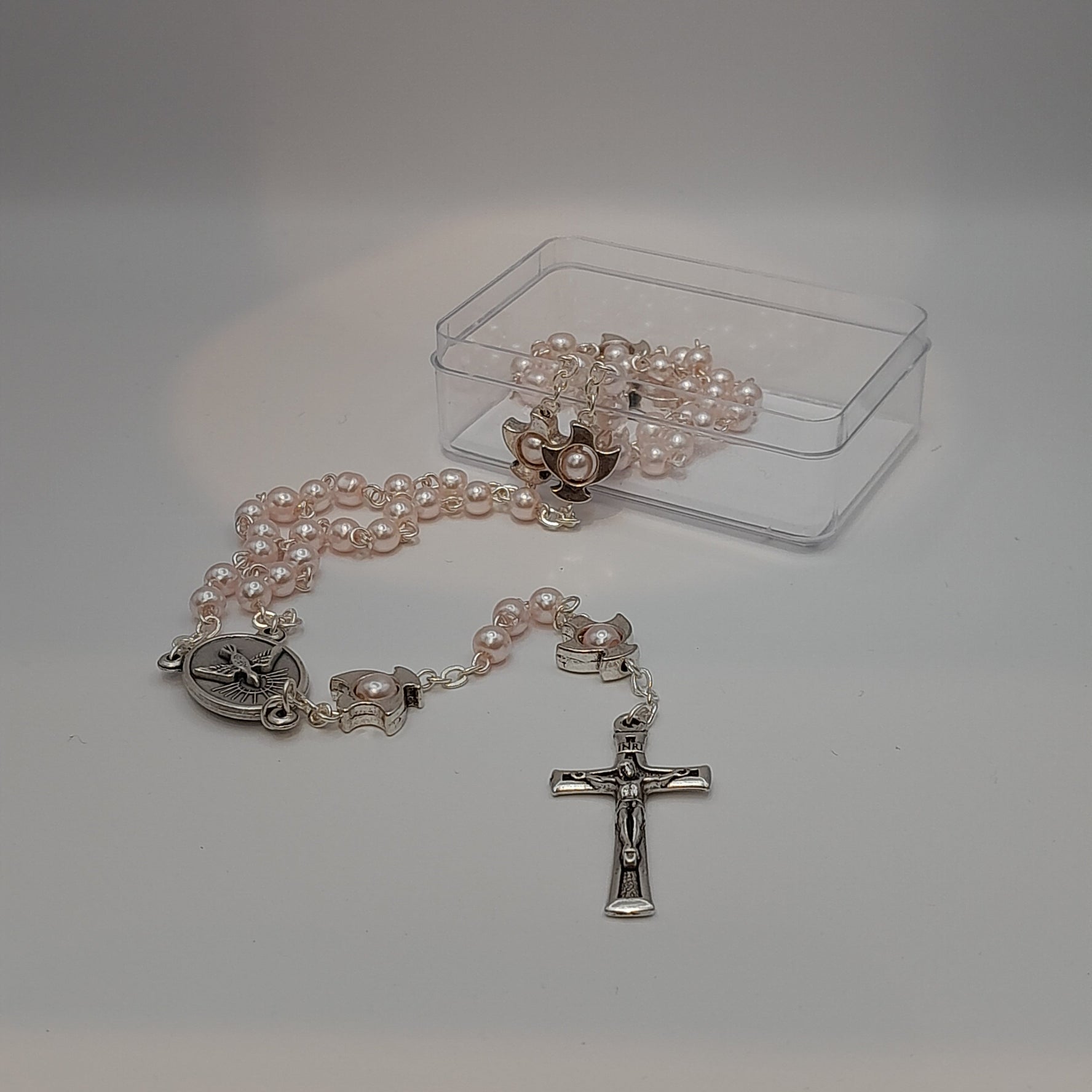 Rosenkranz lang, rosa gekettelt