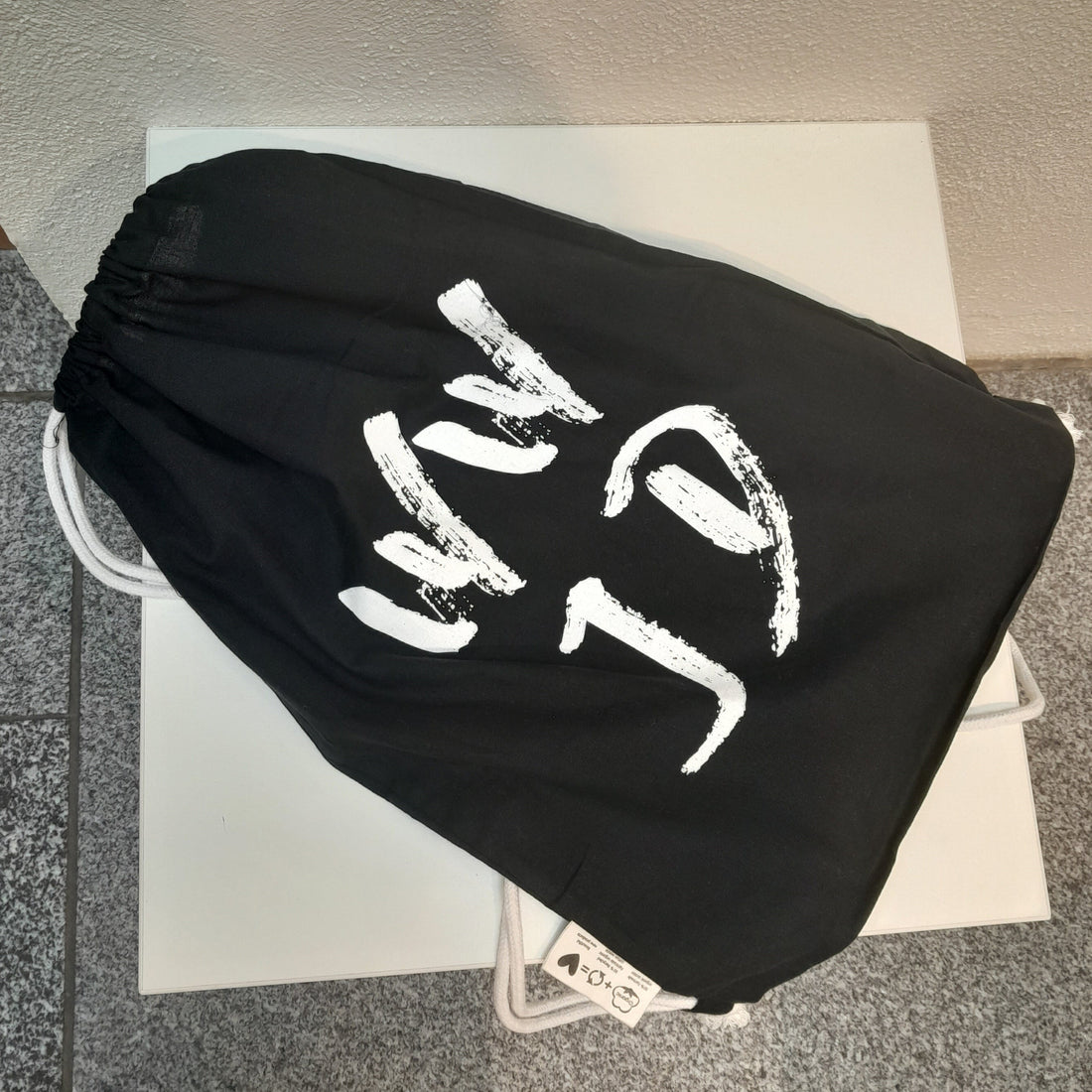 Rucksack "WWJD" Baumwolle,  schwarz
