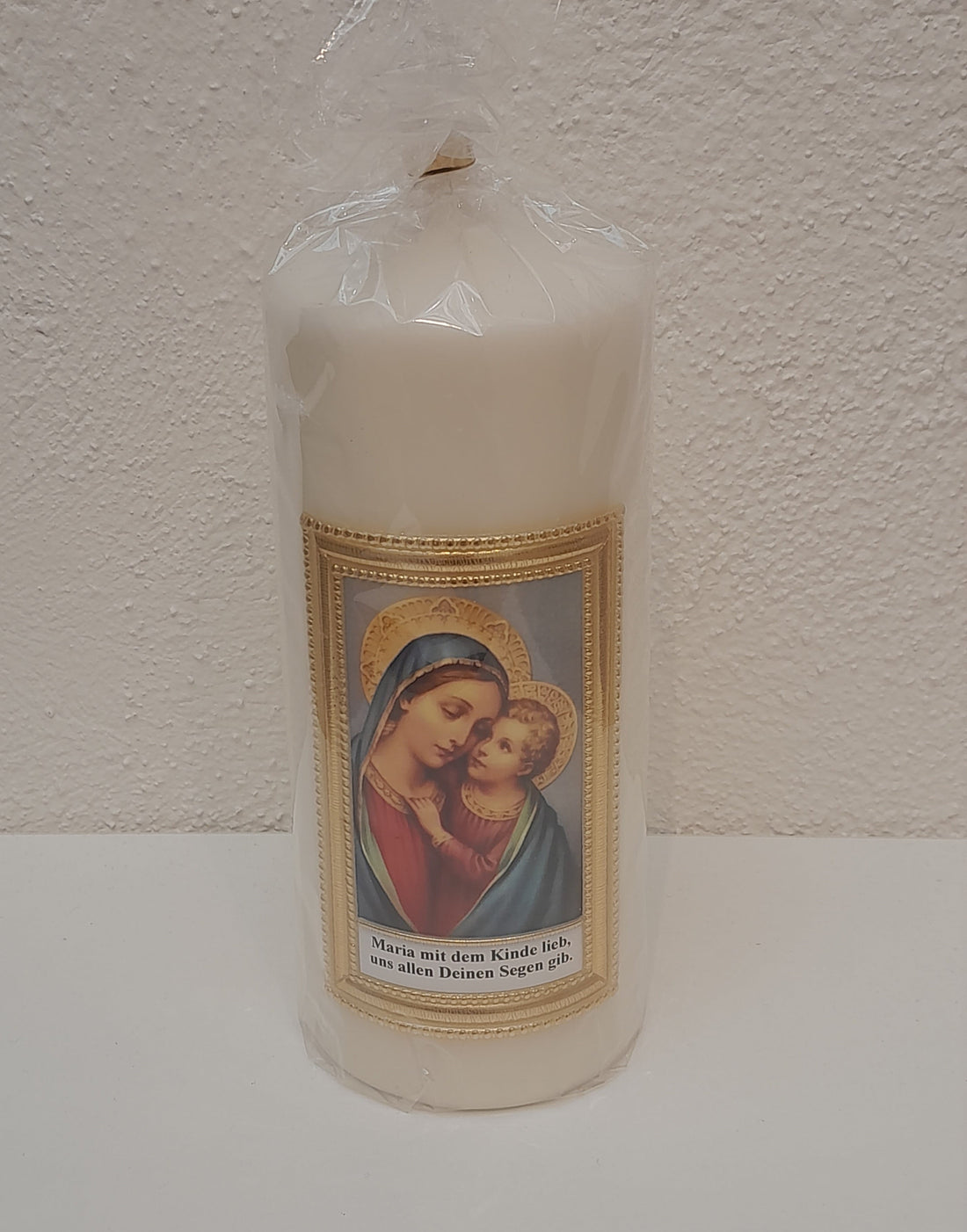 Geweihte Kerze "Maria mit Jesuskind"