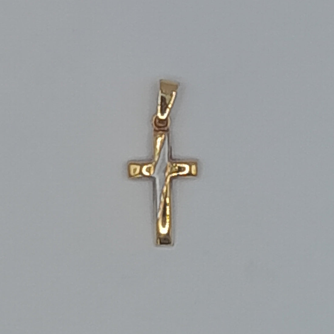 Kettenanhänger Kreuz Gelbgold 585
