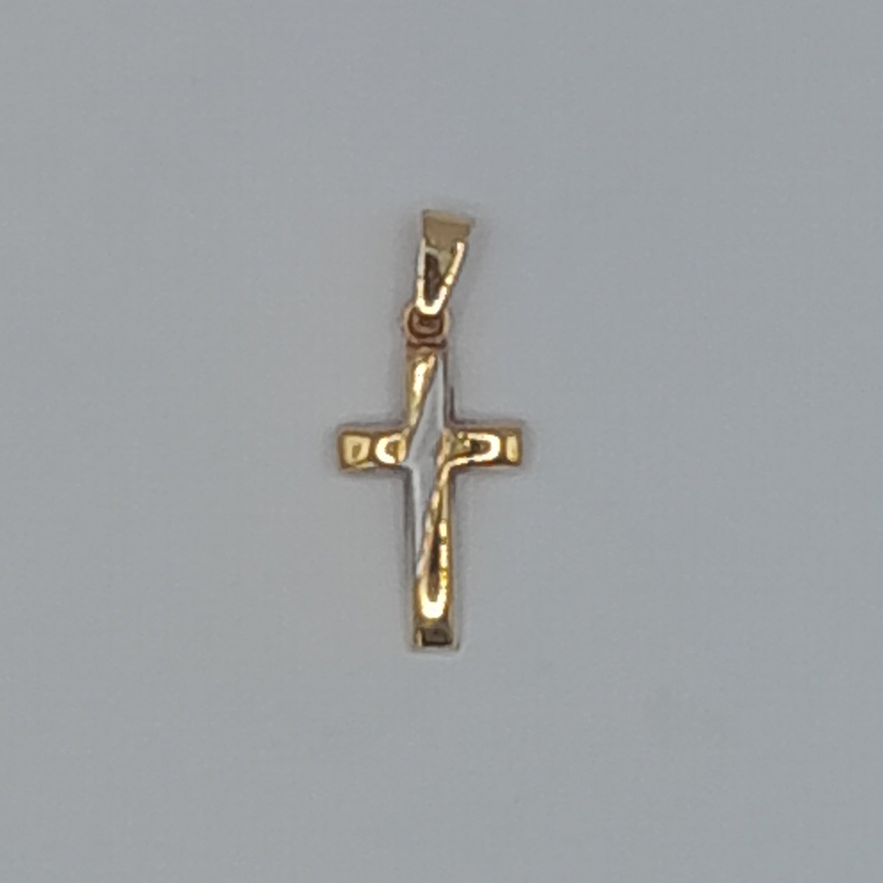 Kettenanhänger Kreuz Gelbgold 585