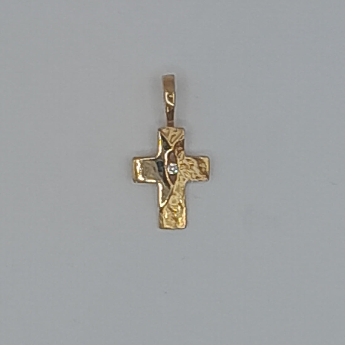 Kettenanhänger Kreuz Gelbgold 585