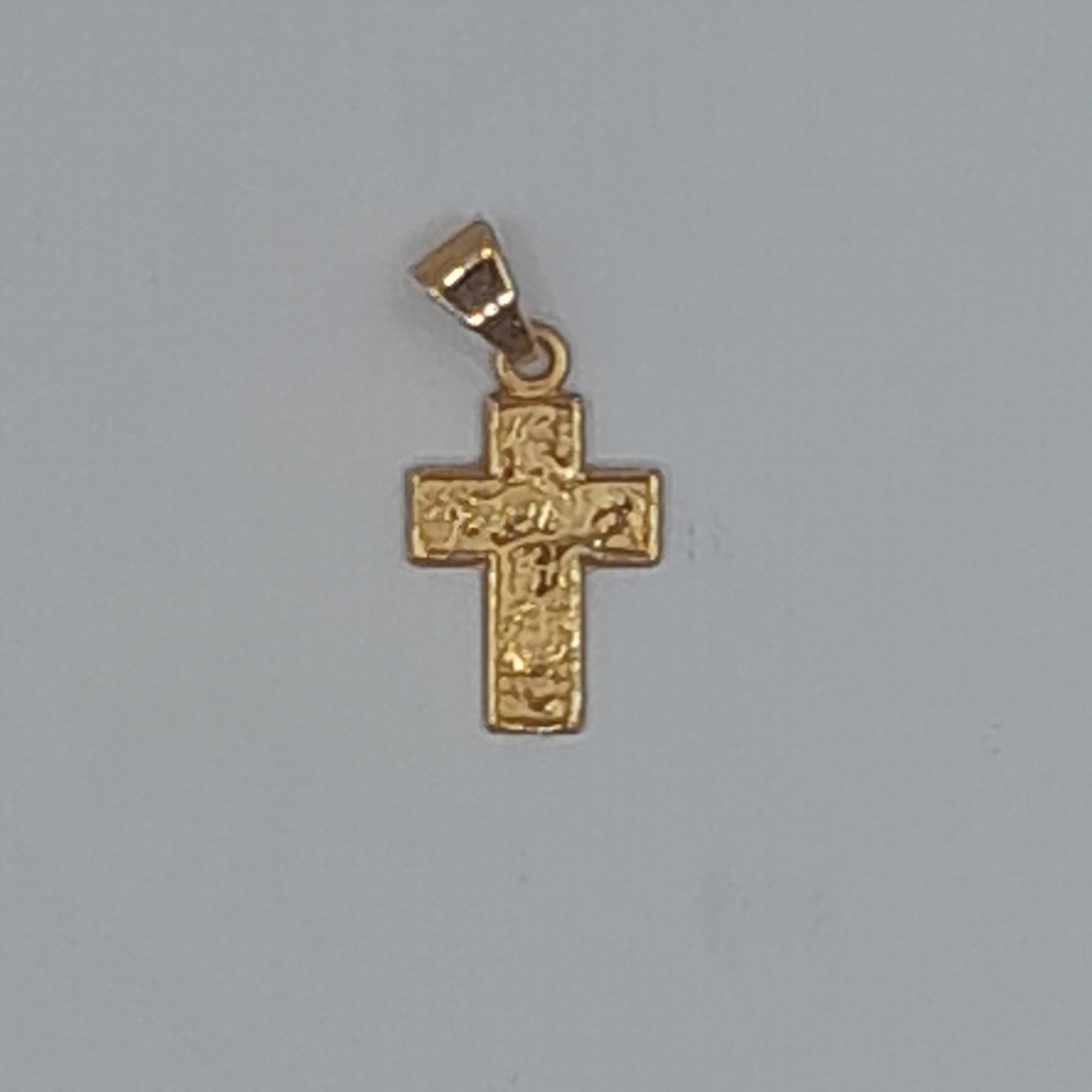 Kettenanhänger Kreuz Gelbgold 585