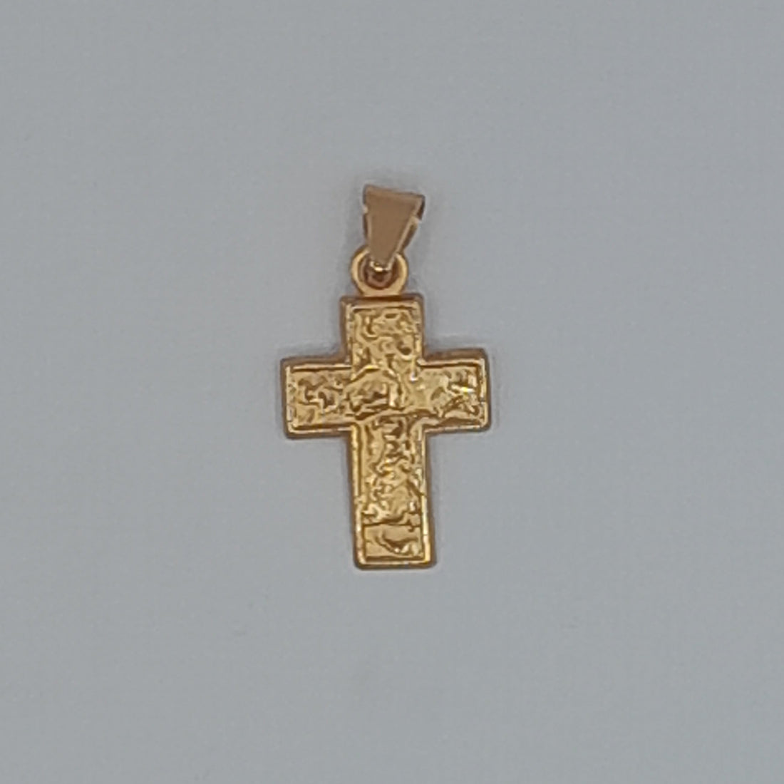 Kettenanhänger Kreuz, Gelbgold 585