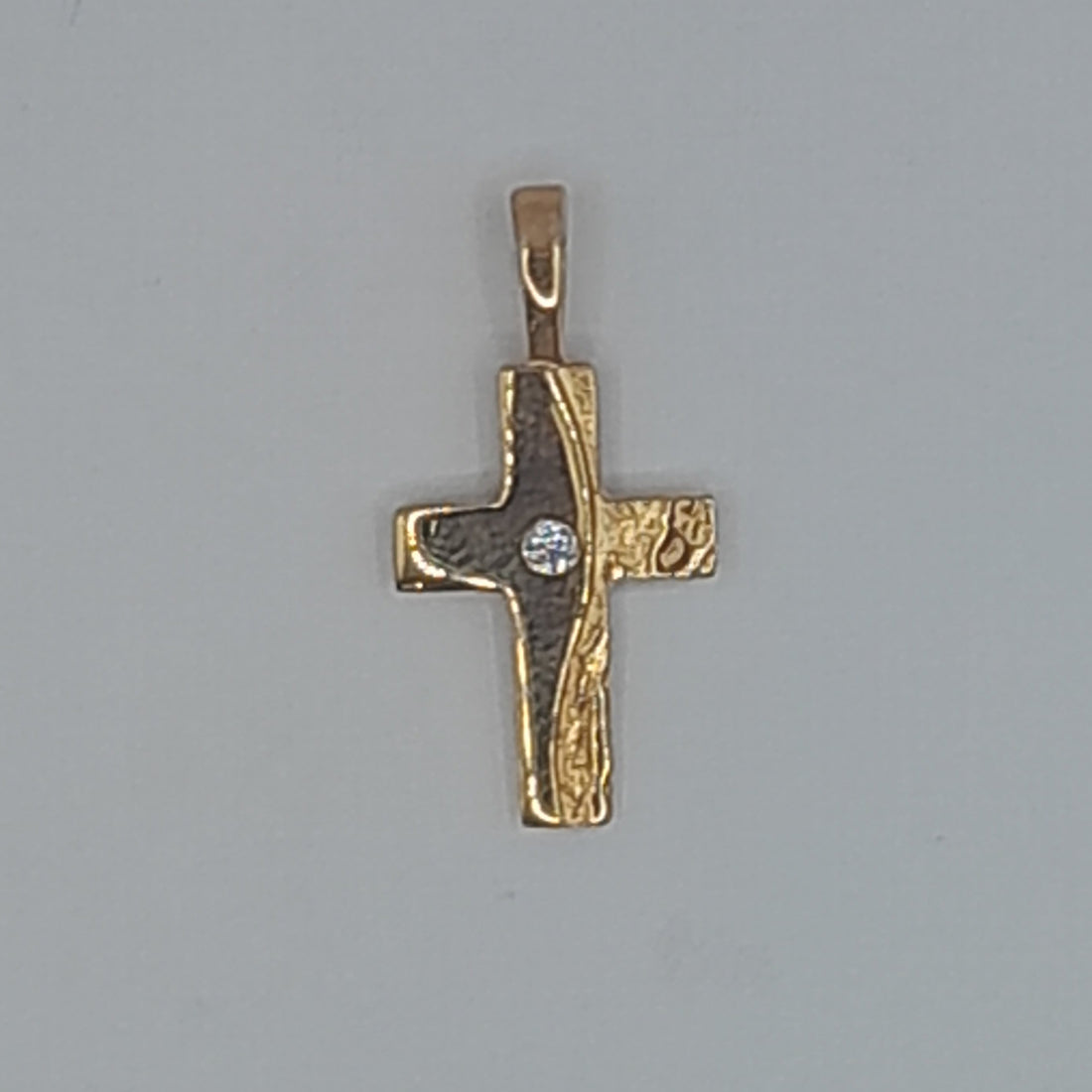 Kettenanhänger Kreuz Gelbgold 585