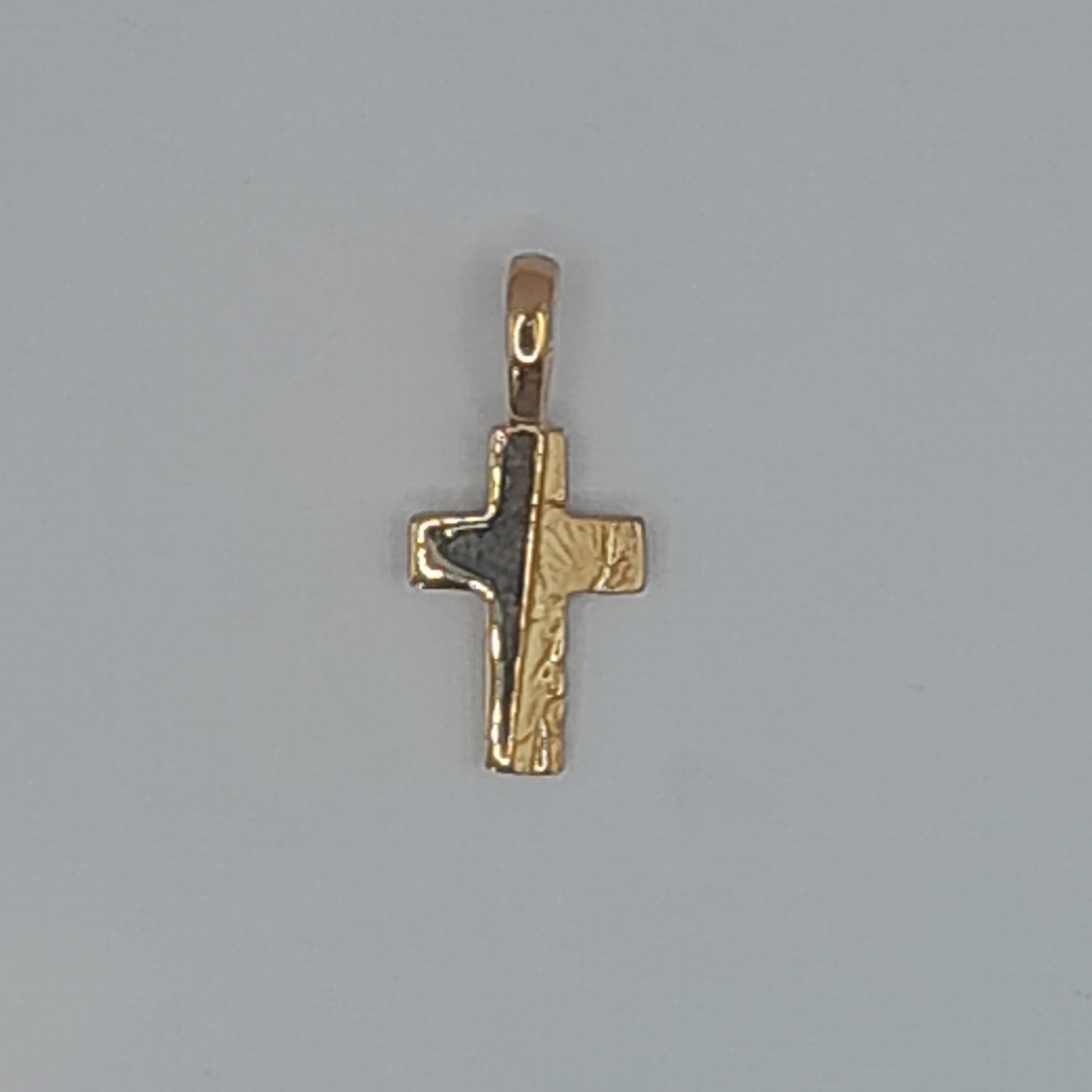 Kettenanhänger Kreuz Gelbgold 585