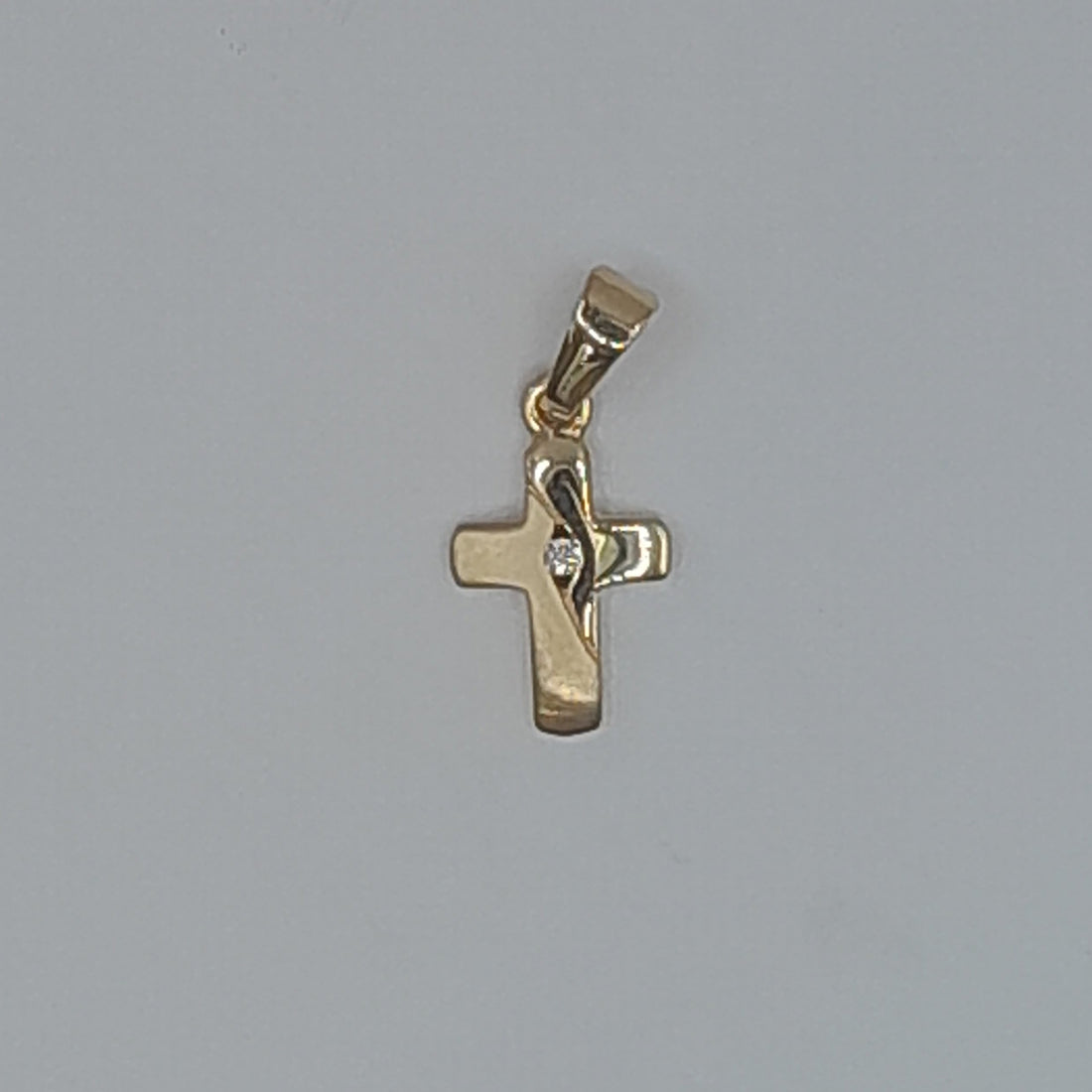 Kettenanhänger Kreuz Gelbgold 585