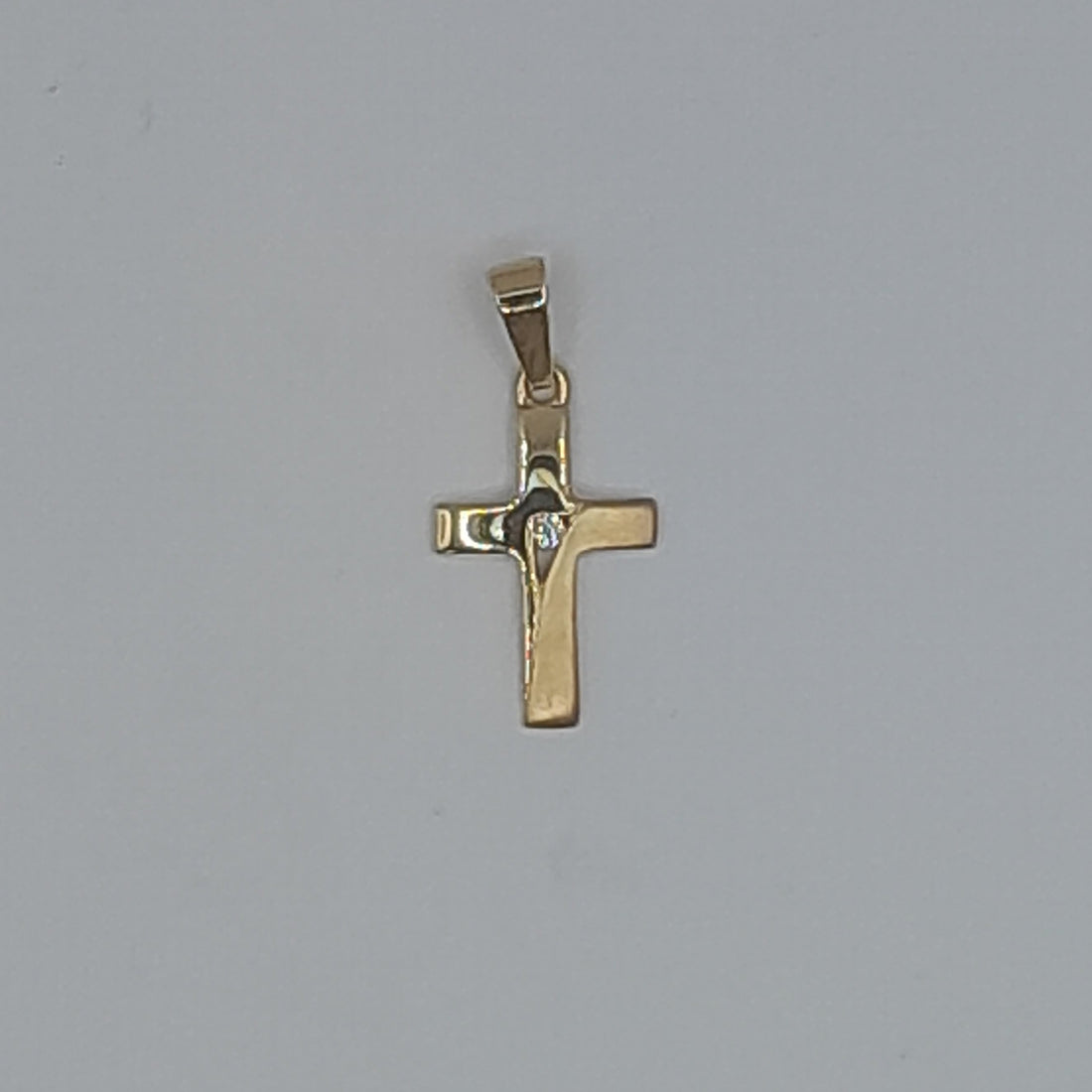 Kettenanhänger Kreuz Gelbgold 585
