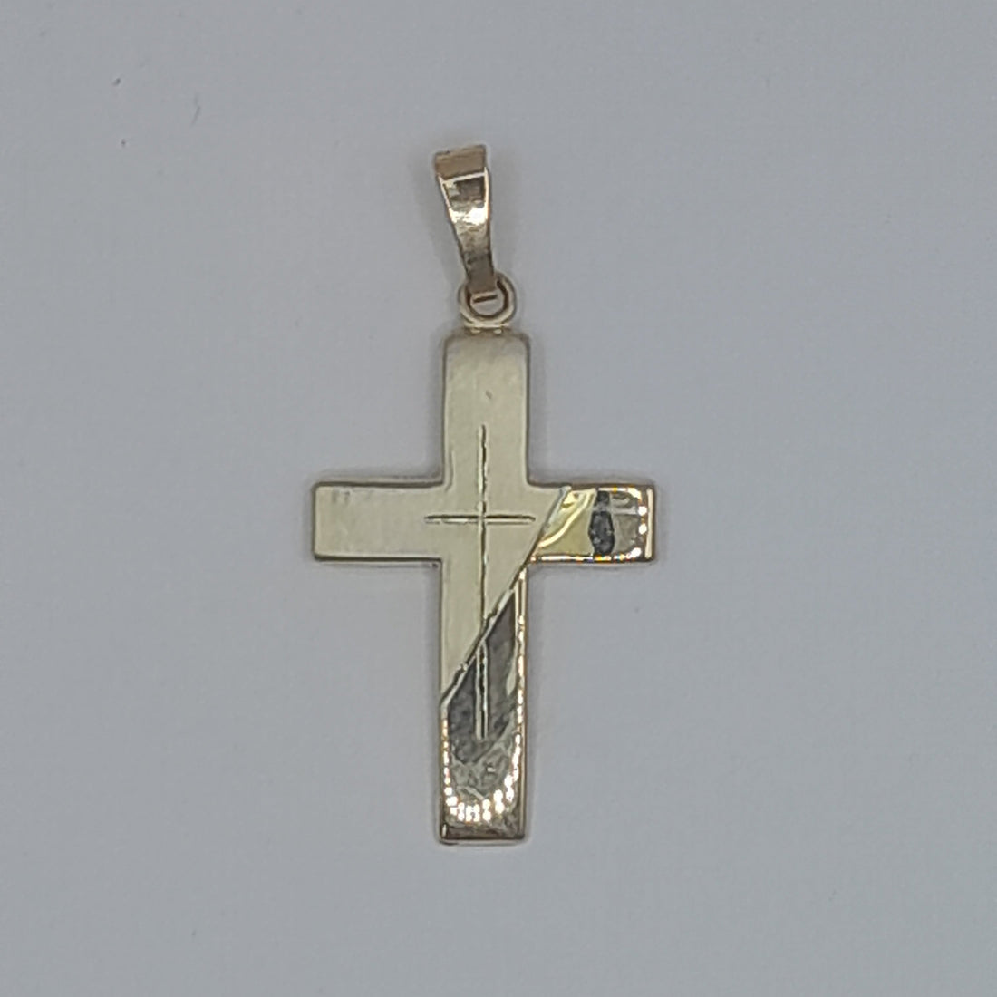 Kettenanhänger Kreuz Gelbgold 585
