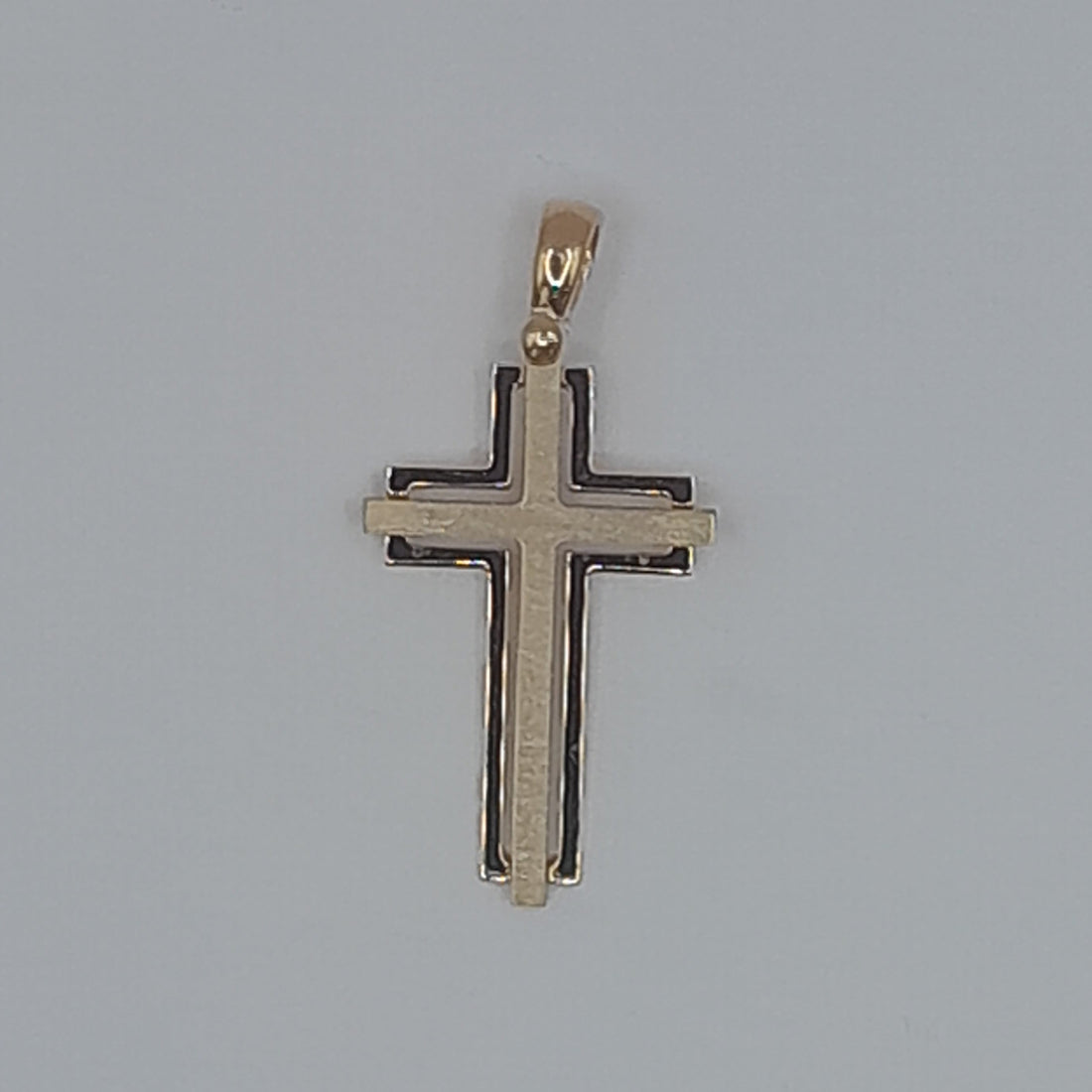 Kettenanhänger Kreuz Gelbgold 585