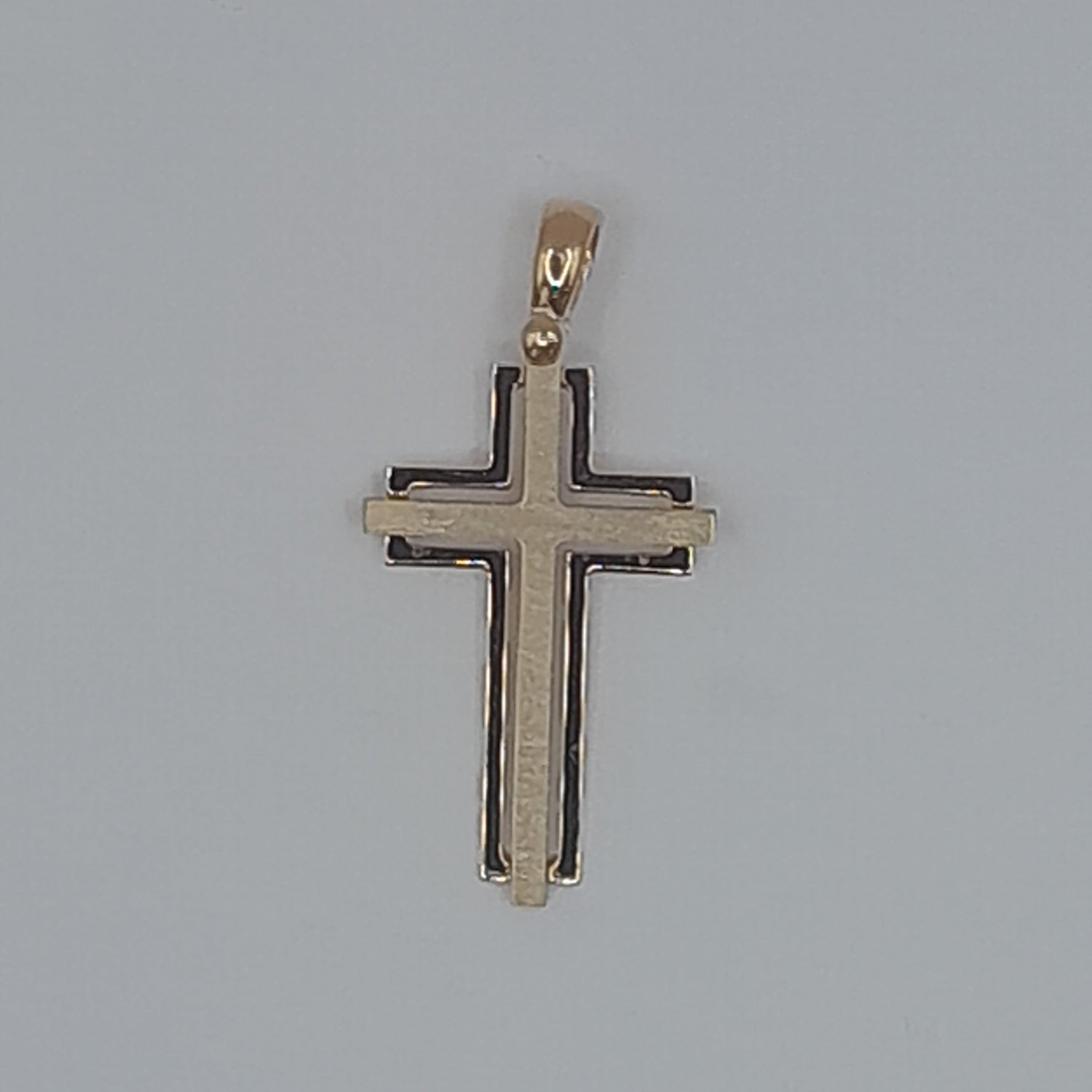 Kettenanhänger Kreuz Gelbgold 585