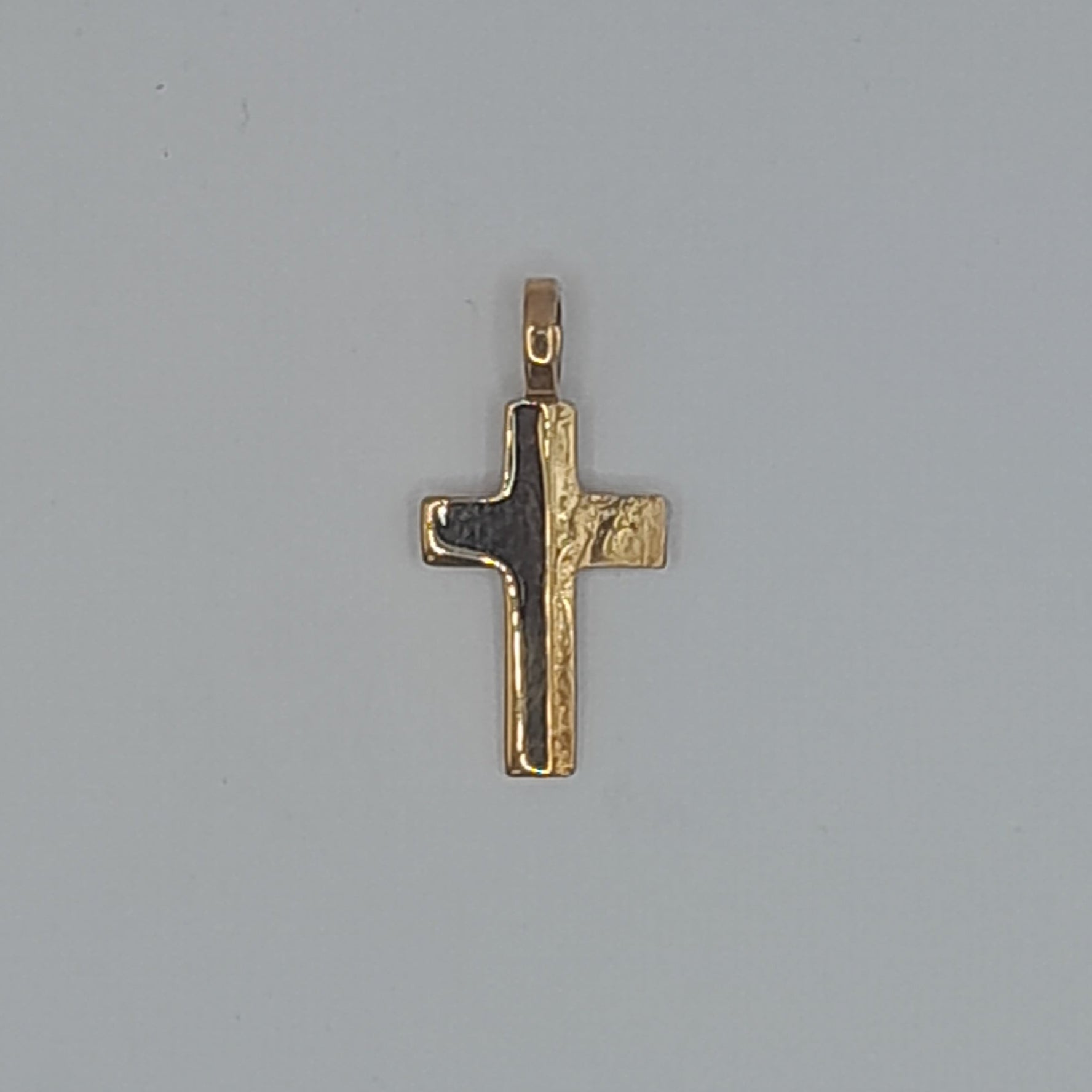 Kettenanhänger Kreuz Gelbgold 585