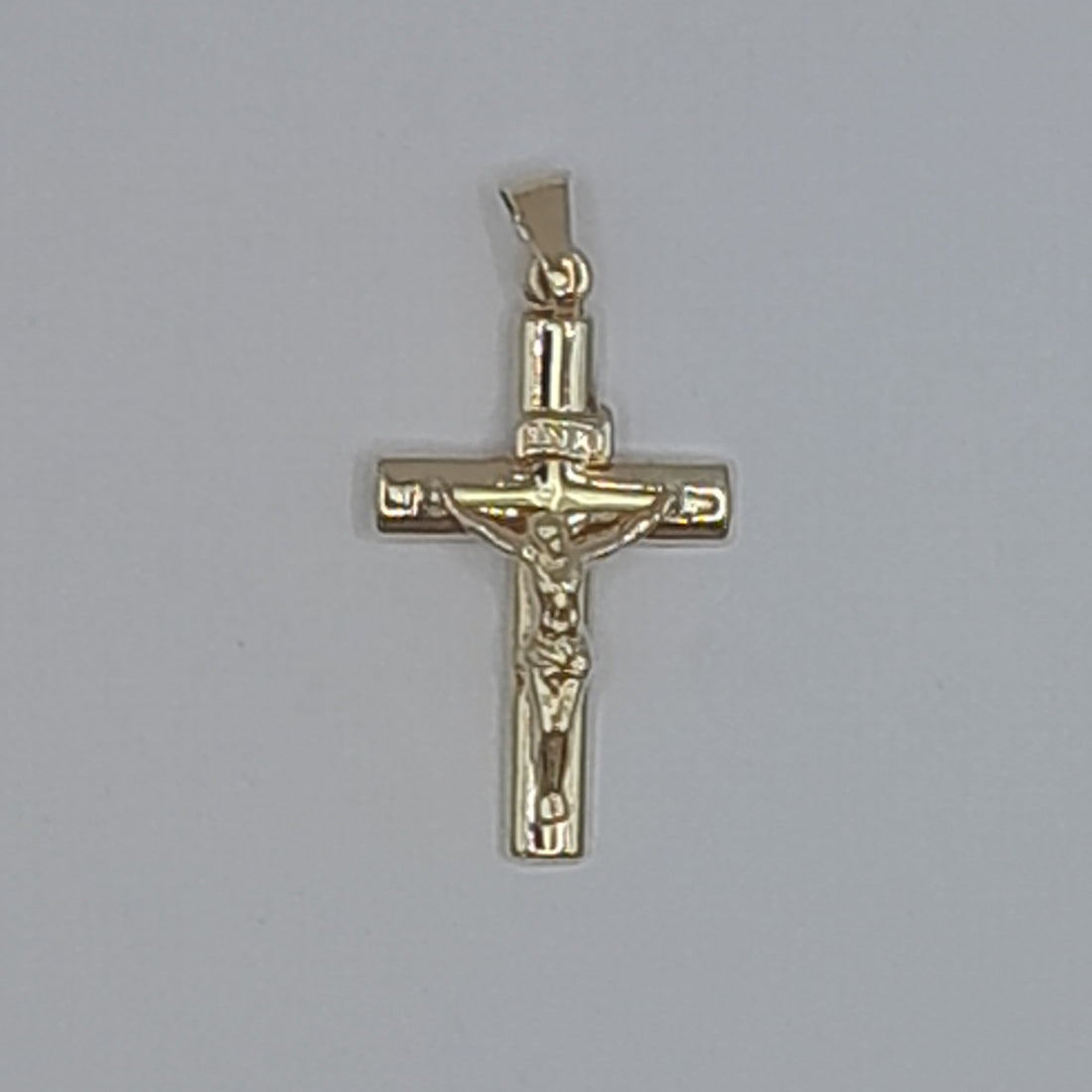 Kettenanhänger Kreuz Gelbgold 585