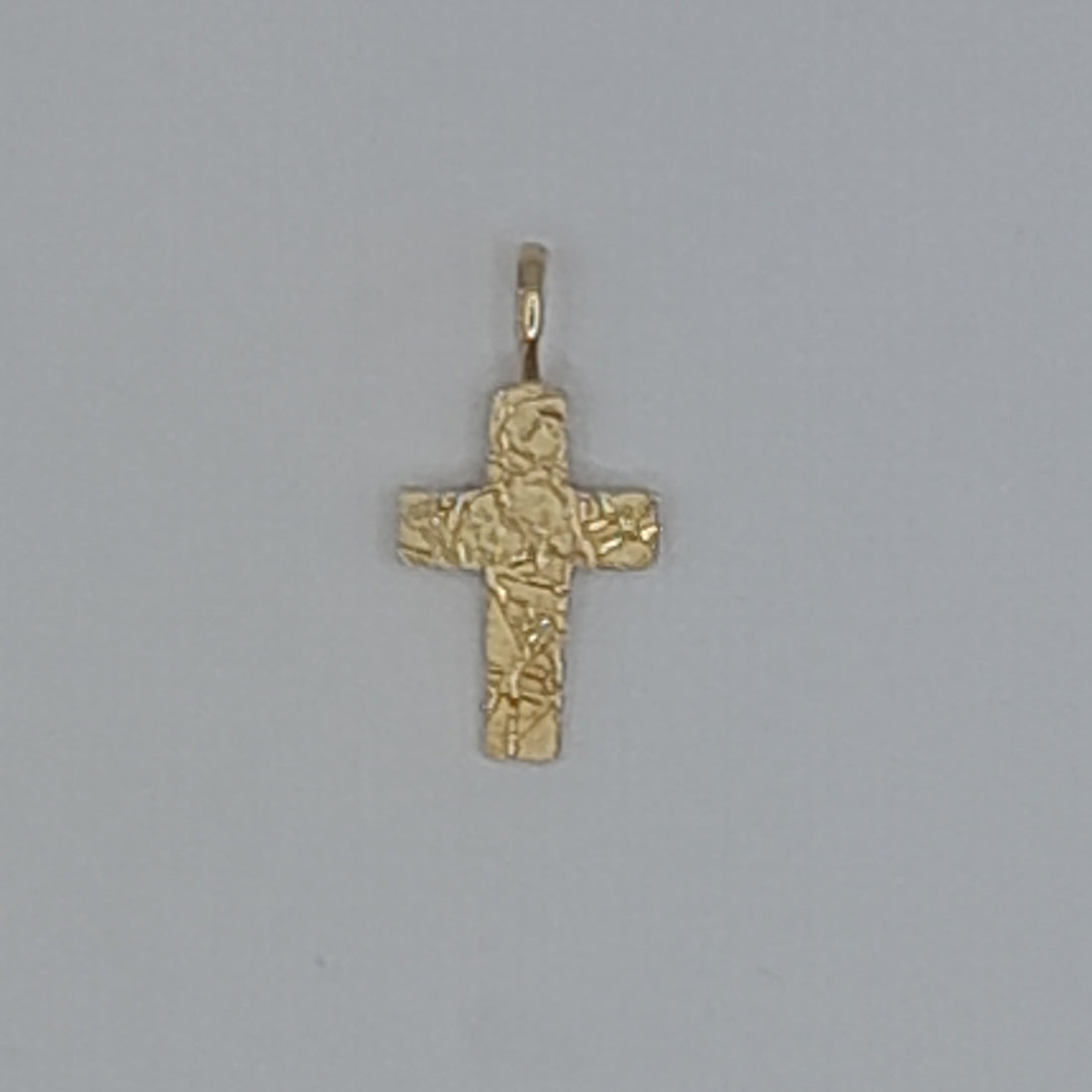 Kettenanhänger Kreuz Gelbgold 585