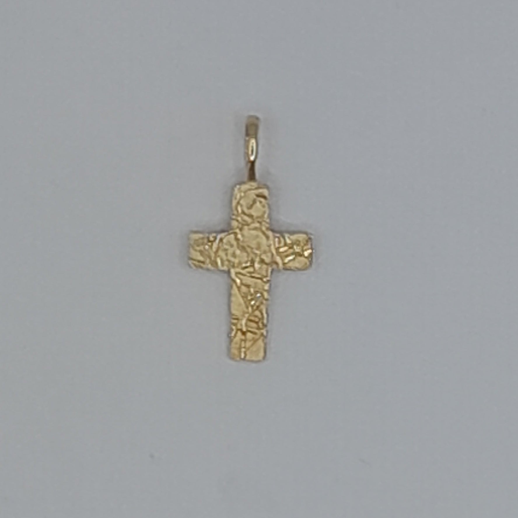 Kettenanhänger Kreuz Gelbgold 585