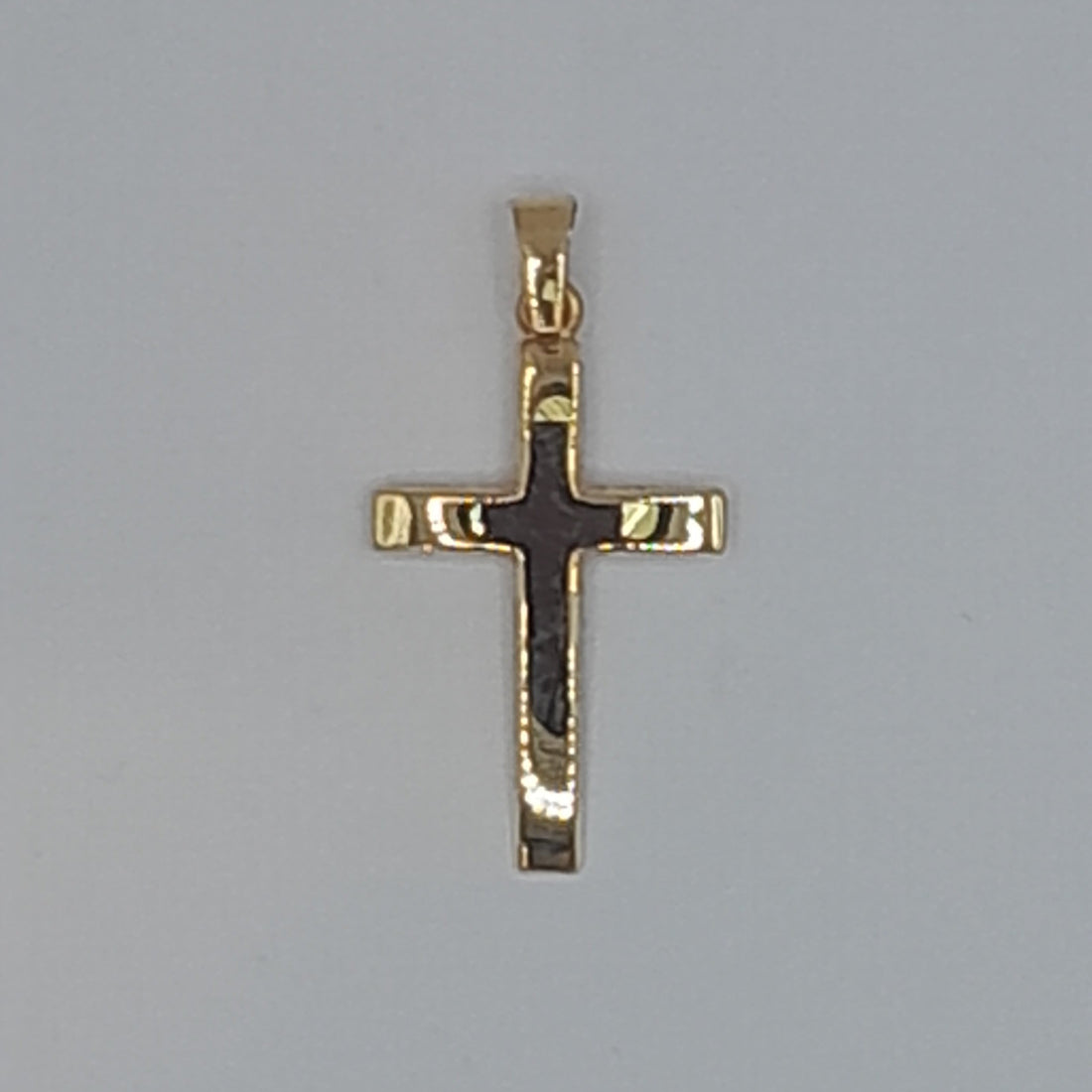 Kettenanhänger Kreuz Gelbgold 585