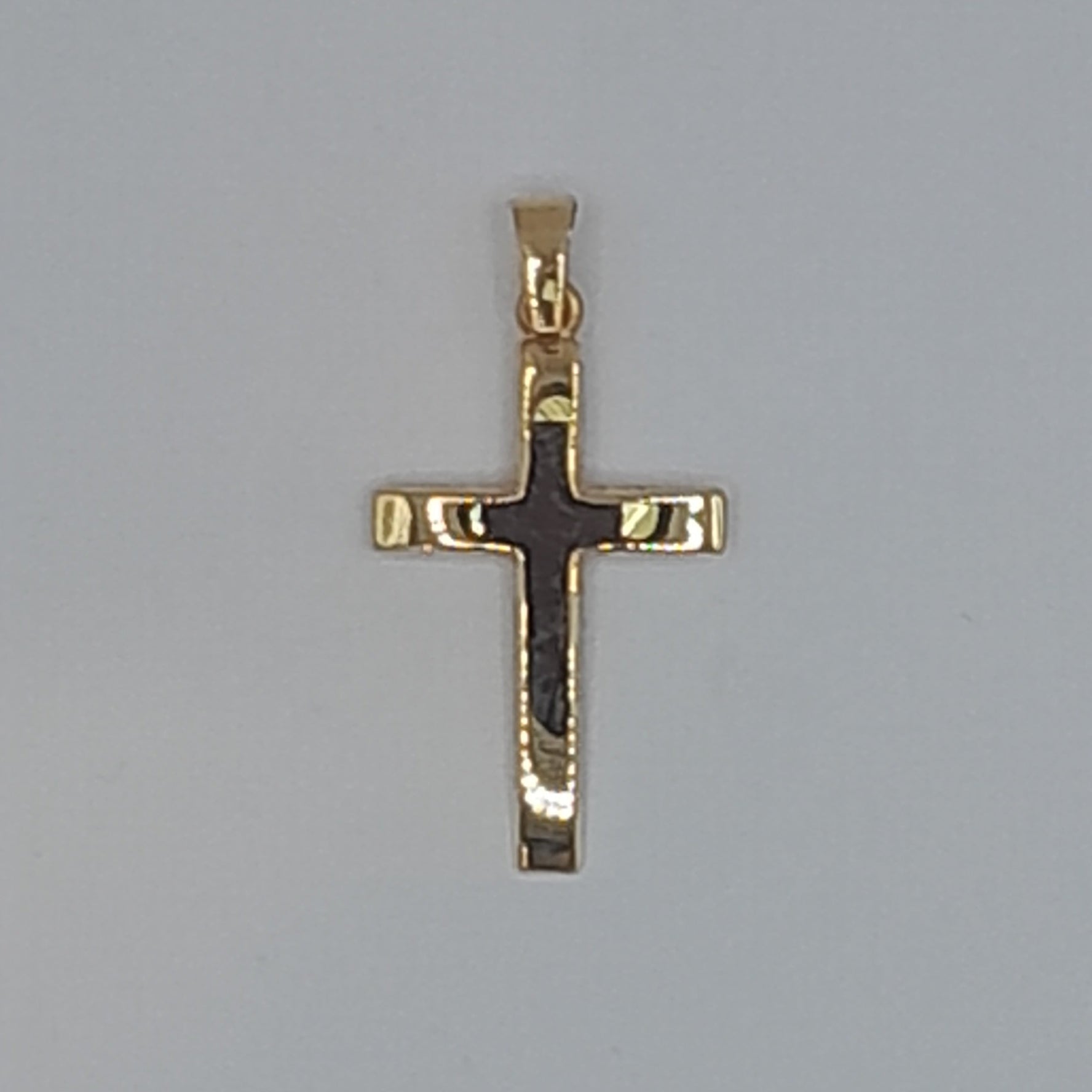 Kettenanhänger Kreuz Gelbgold 585