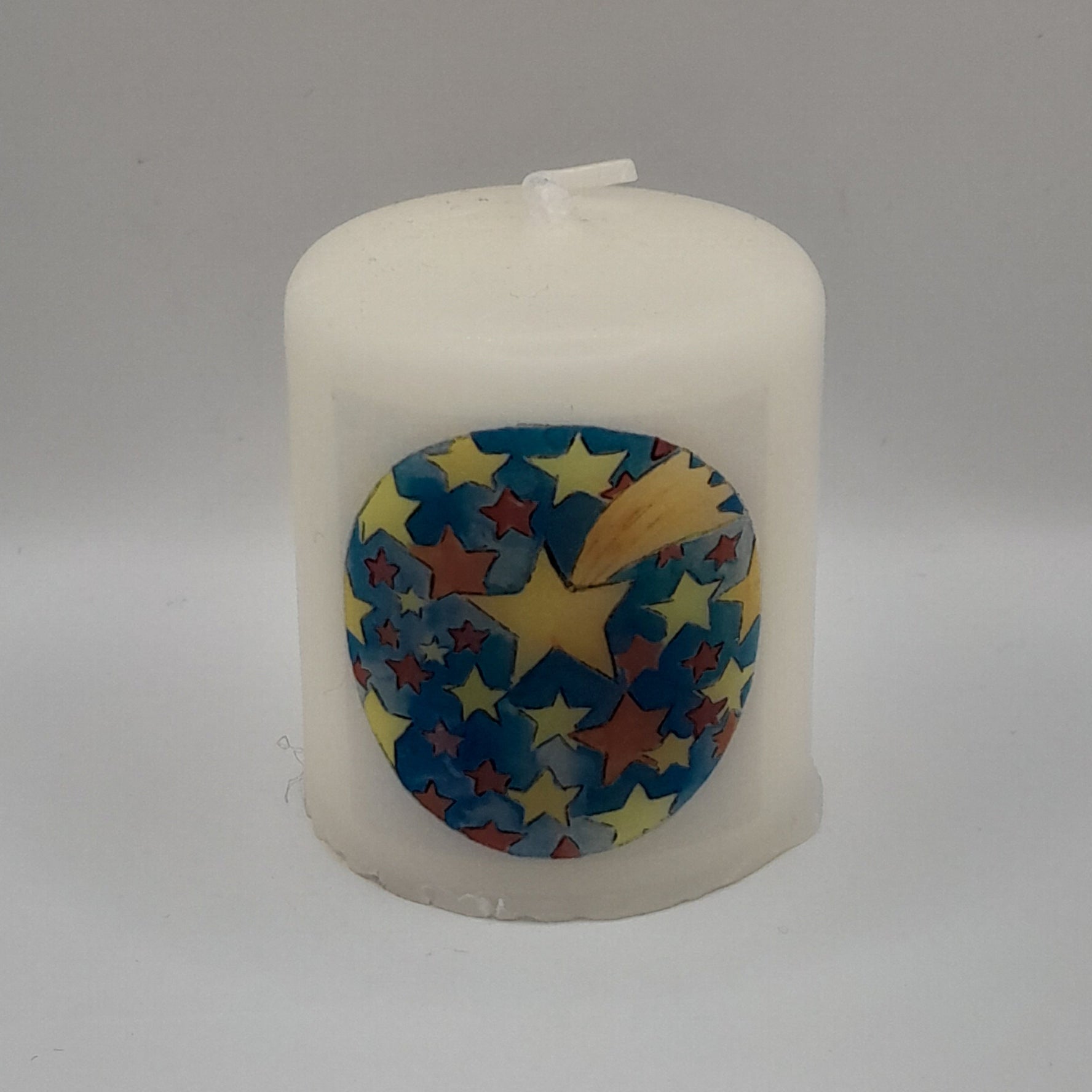 Mini-Weihnachtskerze "Sterne"