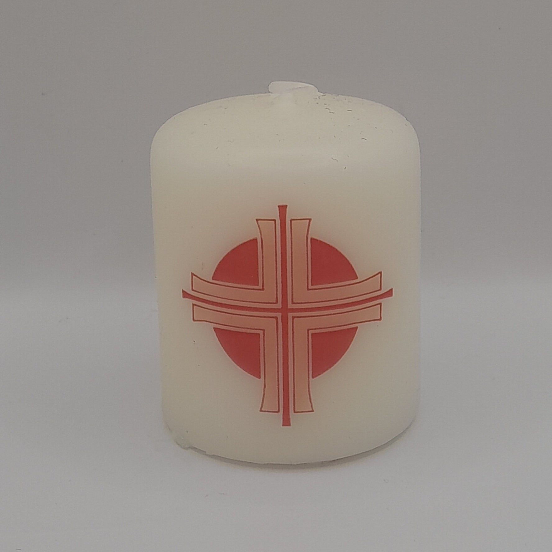 Mini-Geschenkkerze "Kreuz rot"