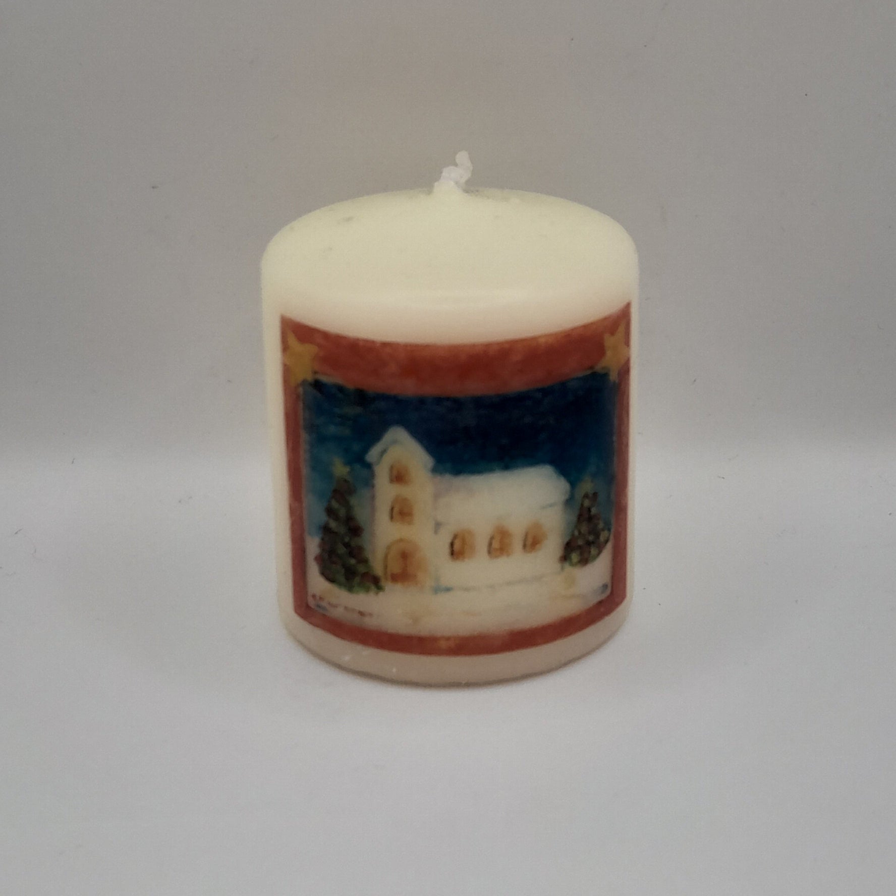 Mini-Weihnachtskerze "Kirche"