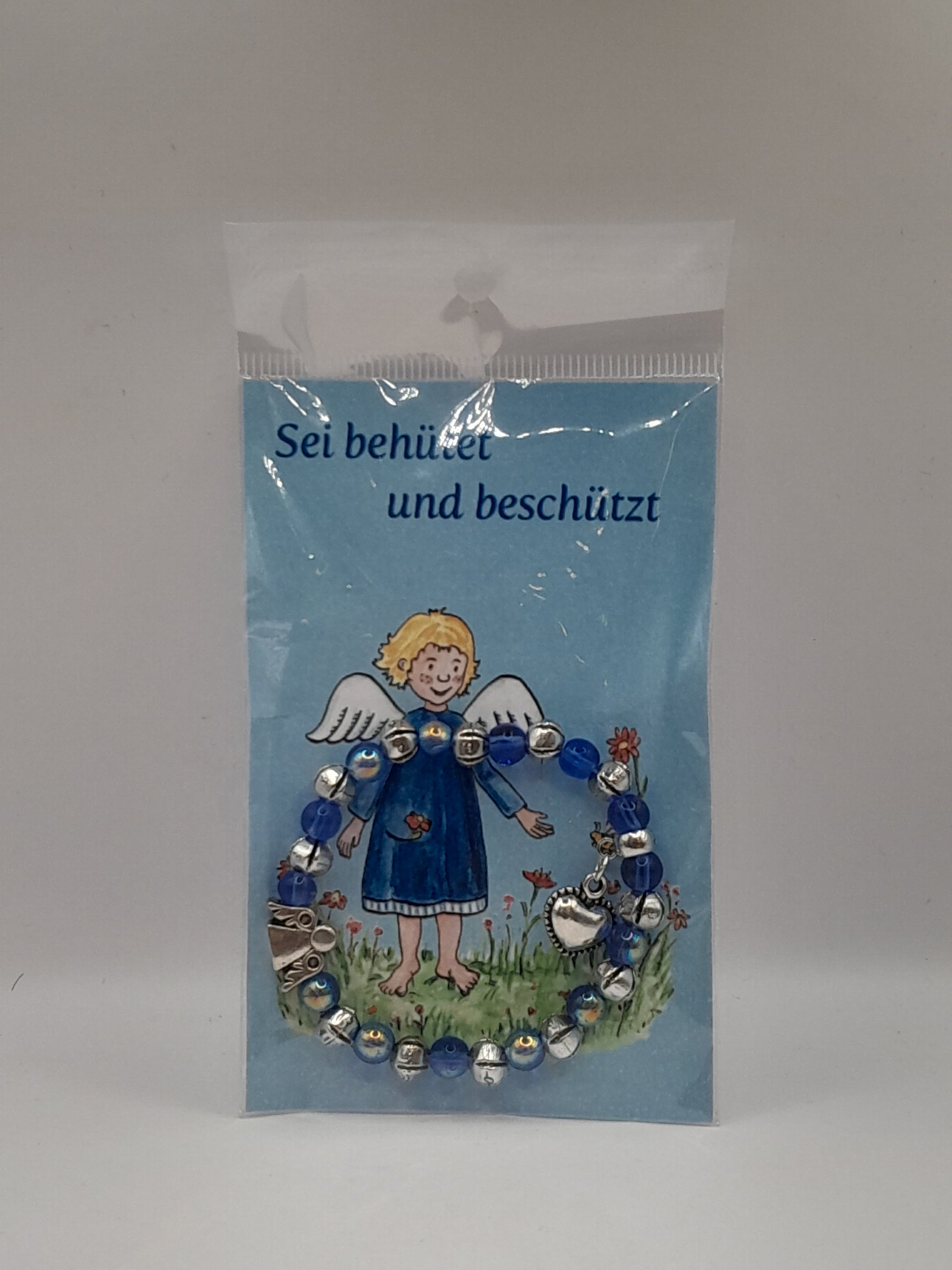 Armband "Sei behütet und beschützt", blau