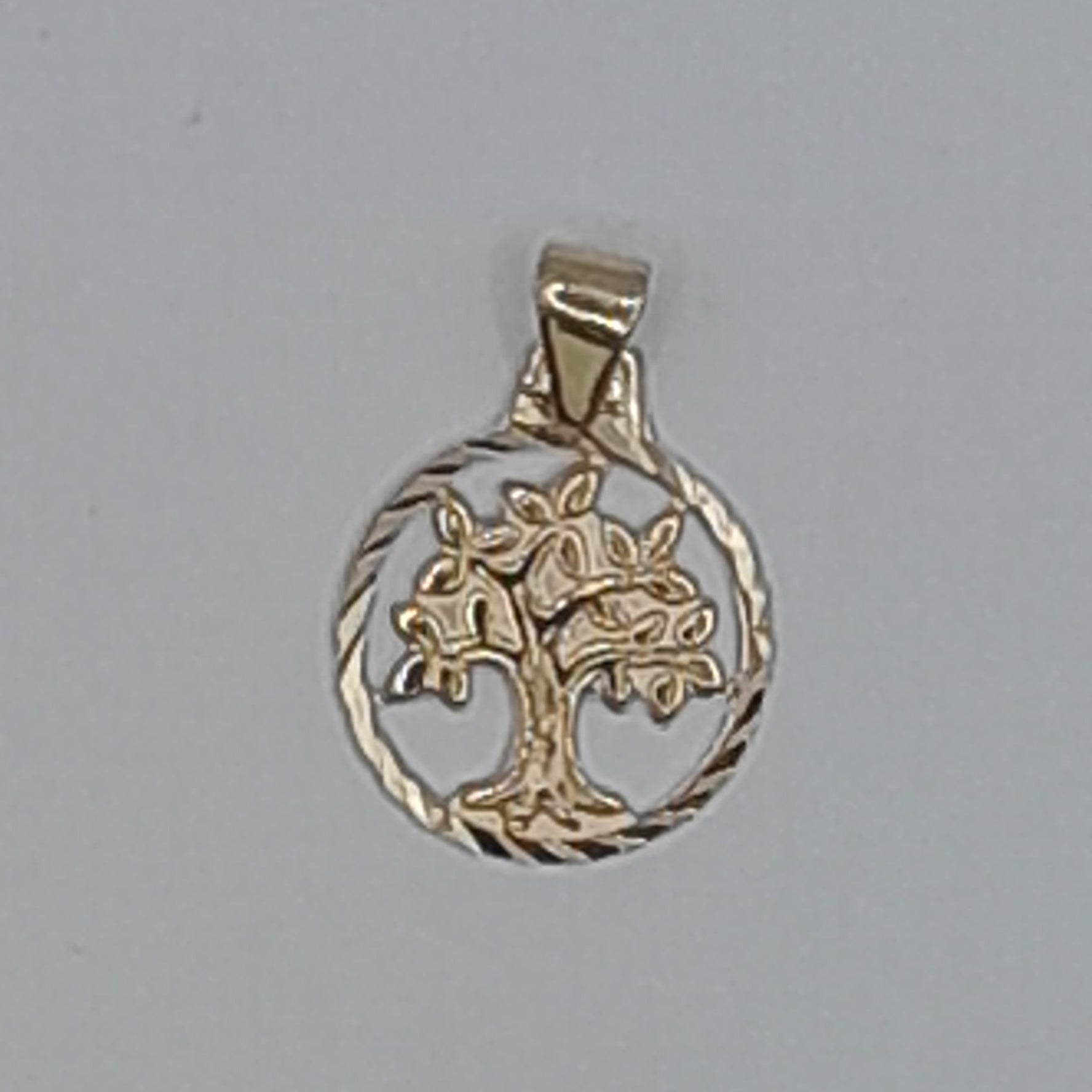 Kettenanhänger Lebensbaum Gelbgold 585