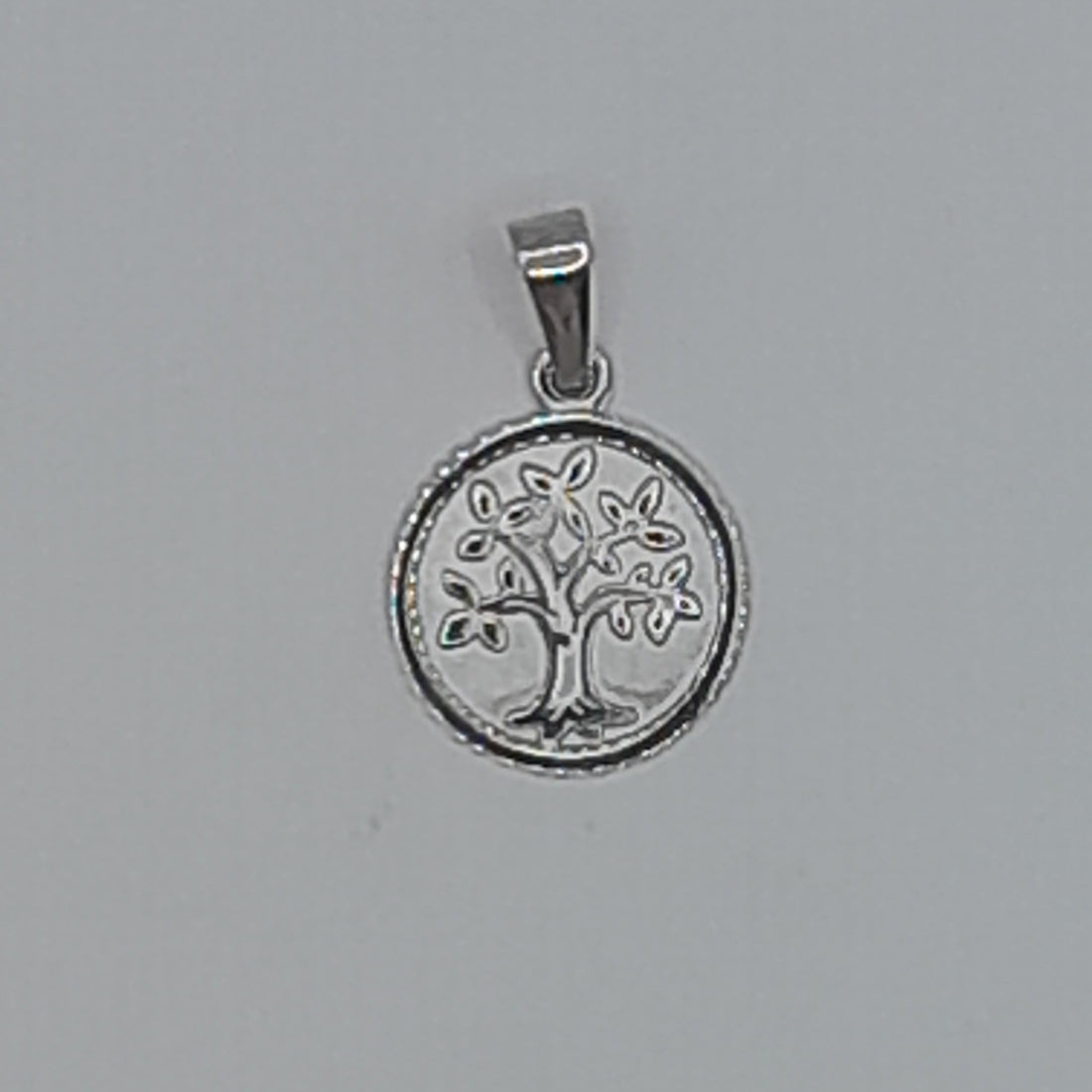 Kettenanhänger Lebensbaum Weißgold 585