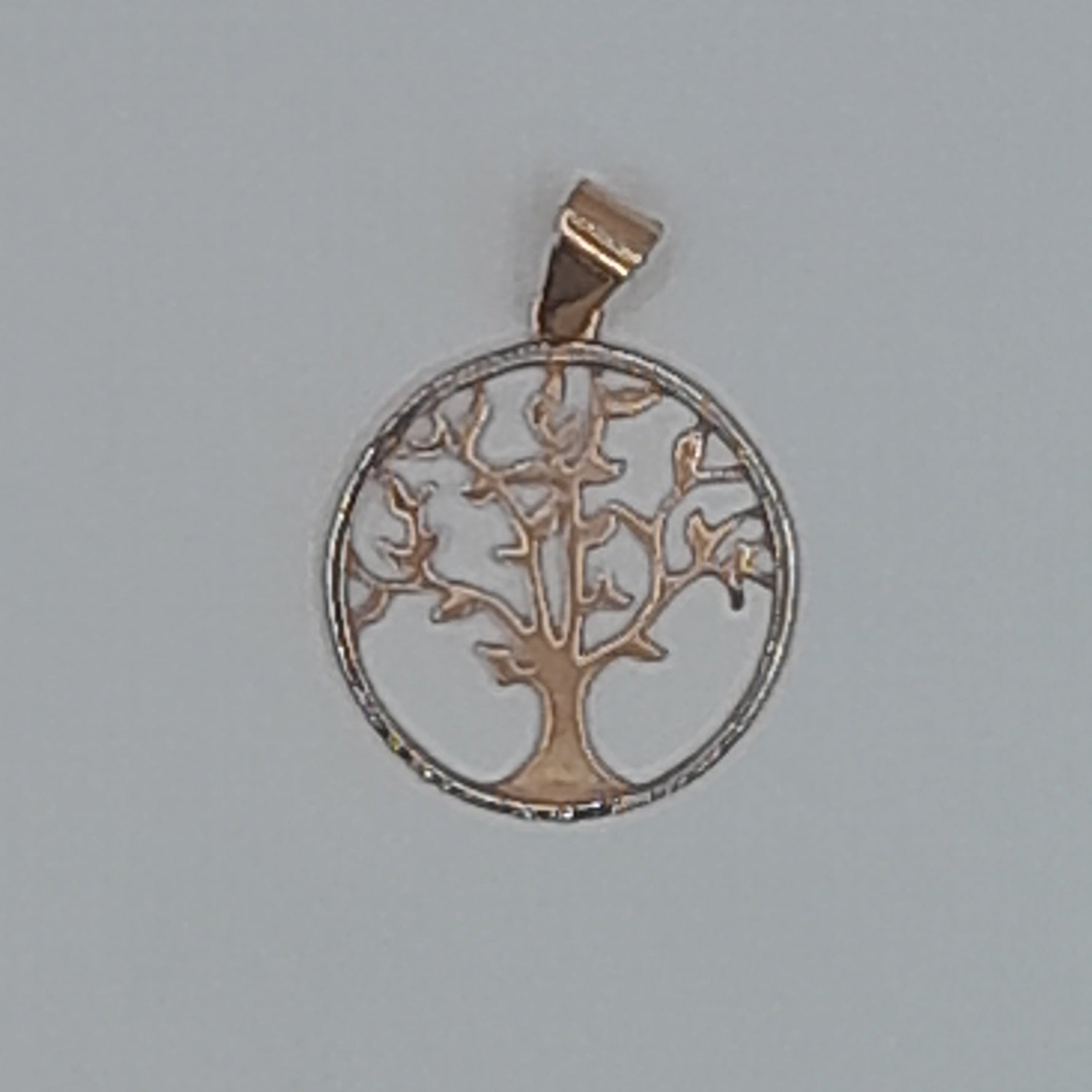 Kettenanhänger Lebensbaum Roségold 585