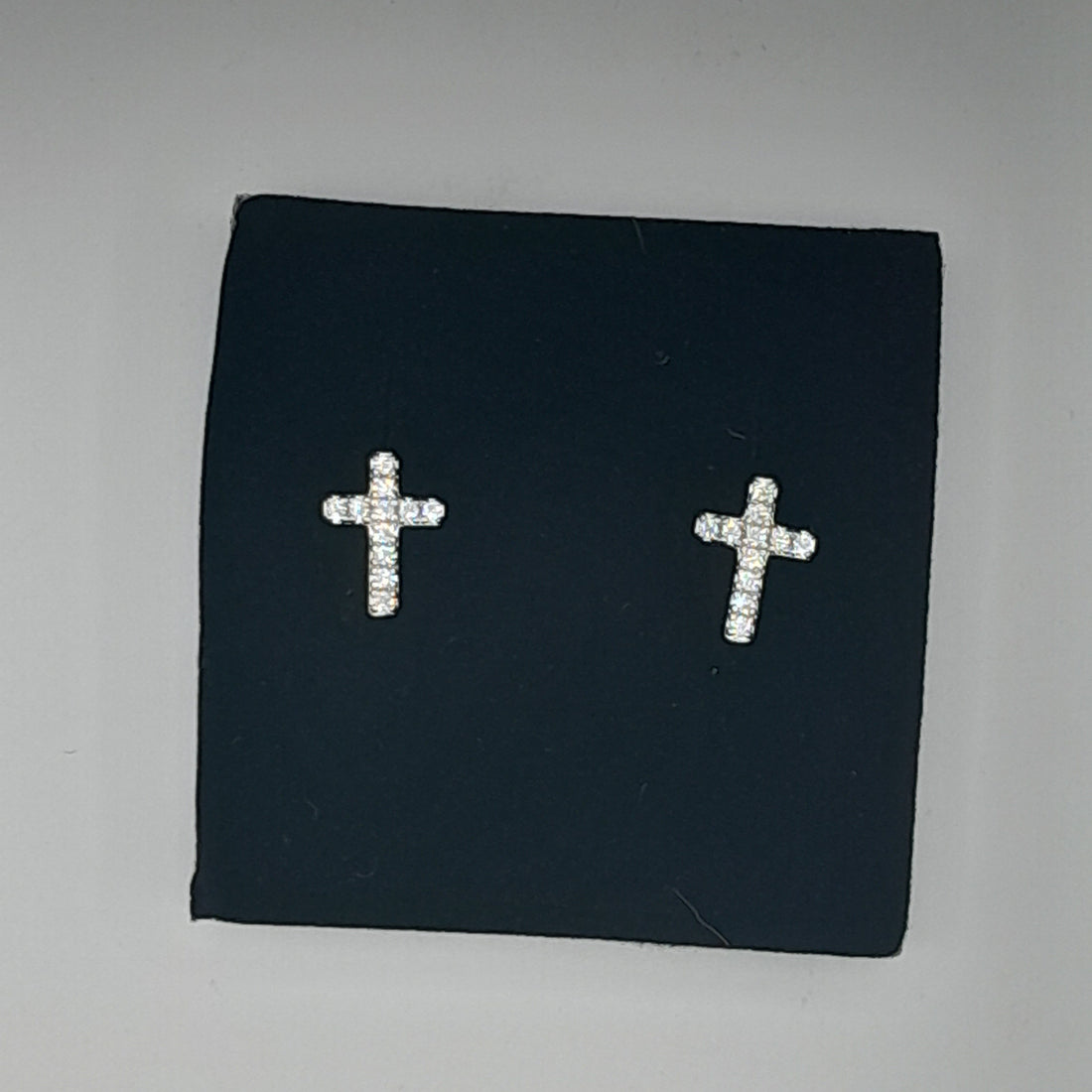 Ohrstecker Kreuz aus Silber