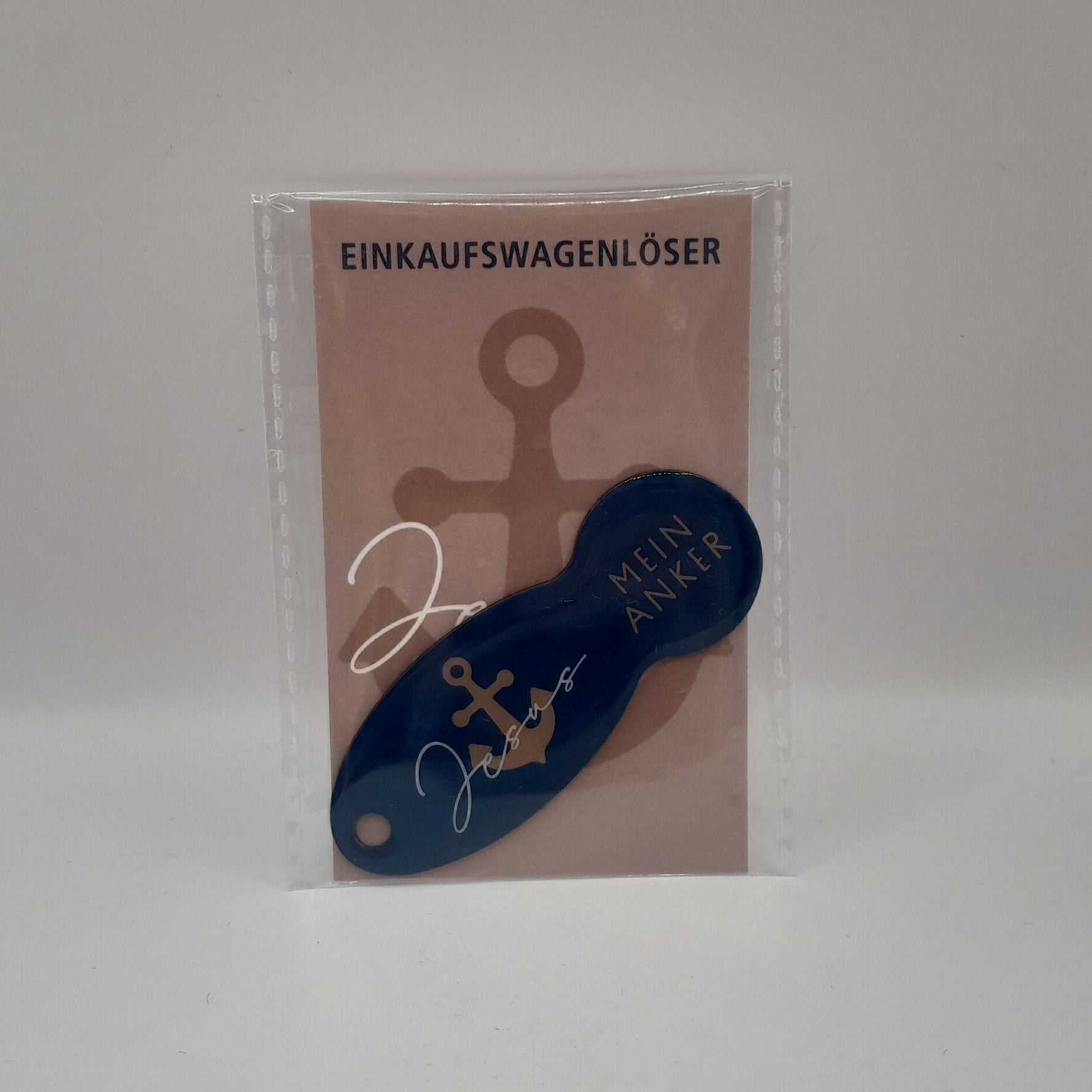 .Einkaufswagenchip "Jesus mein Anker"
