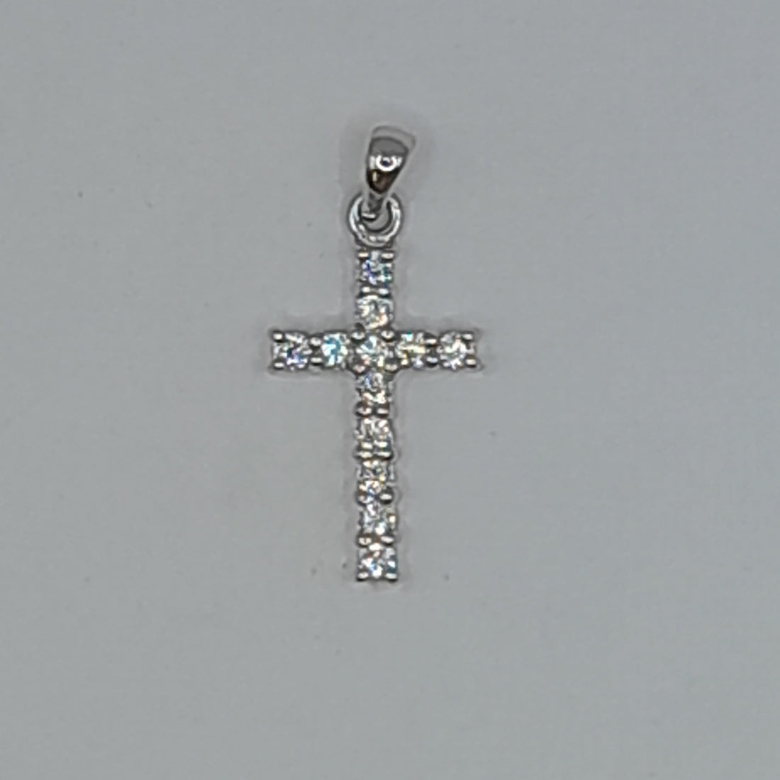Kettenanhänger Kreuz Silber 925 mit Zirkonia