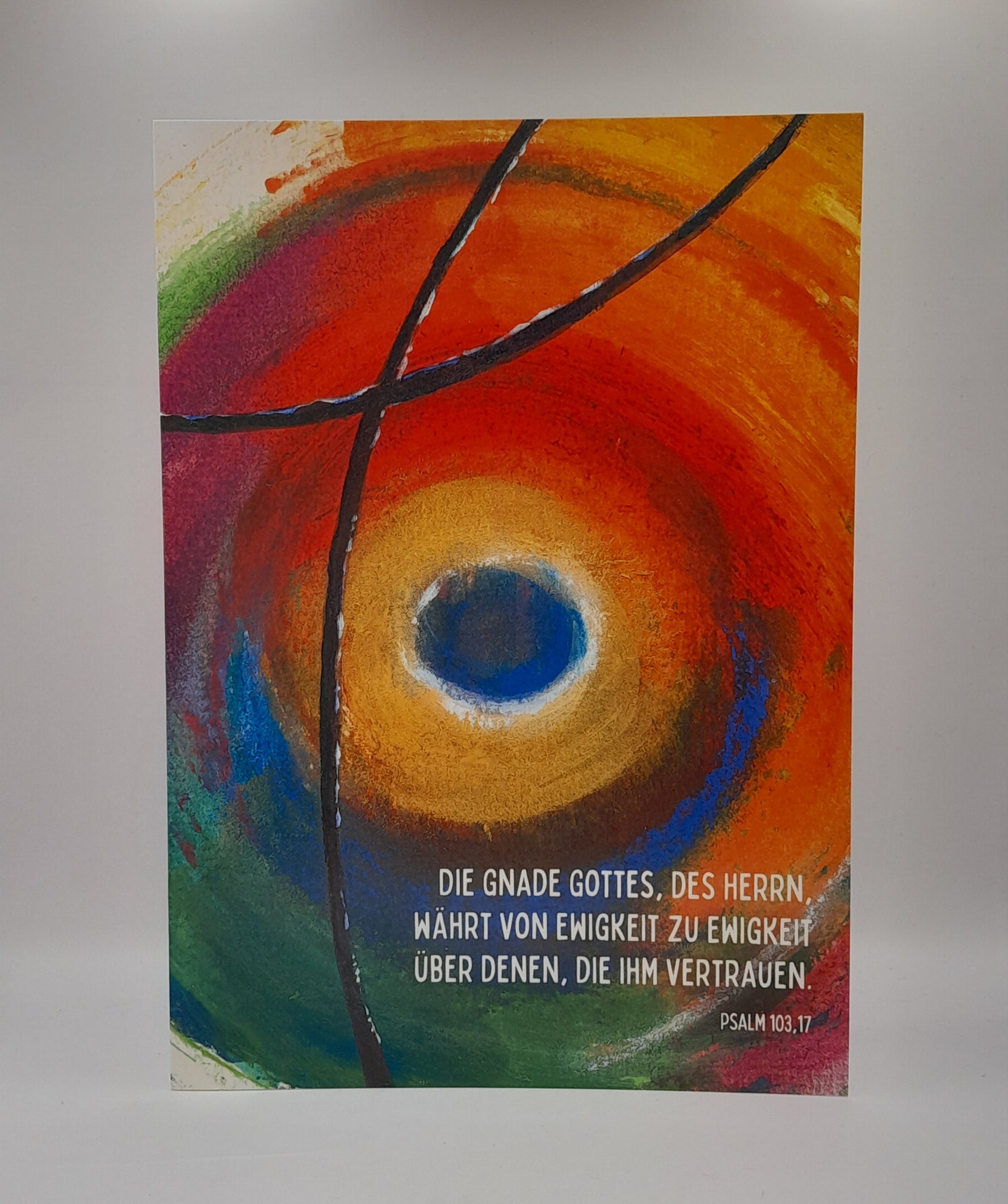 Billet zu Ostern "Kreuz rot/schwarz"