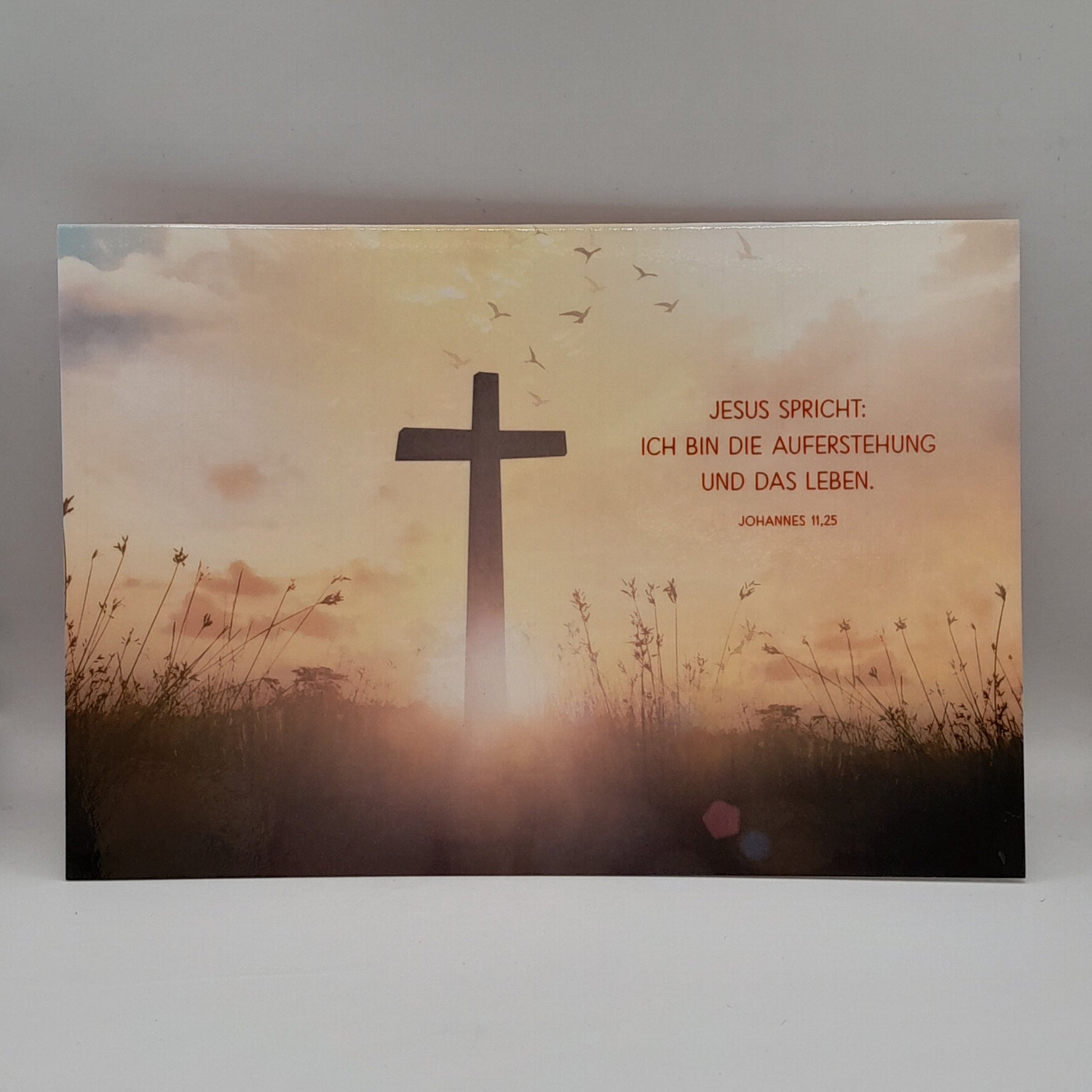 Billet zu Ostern "Kreuz im Sonnenlicht"