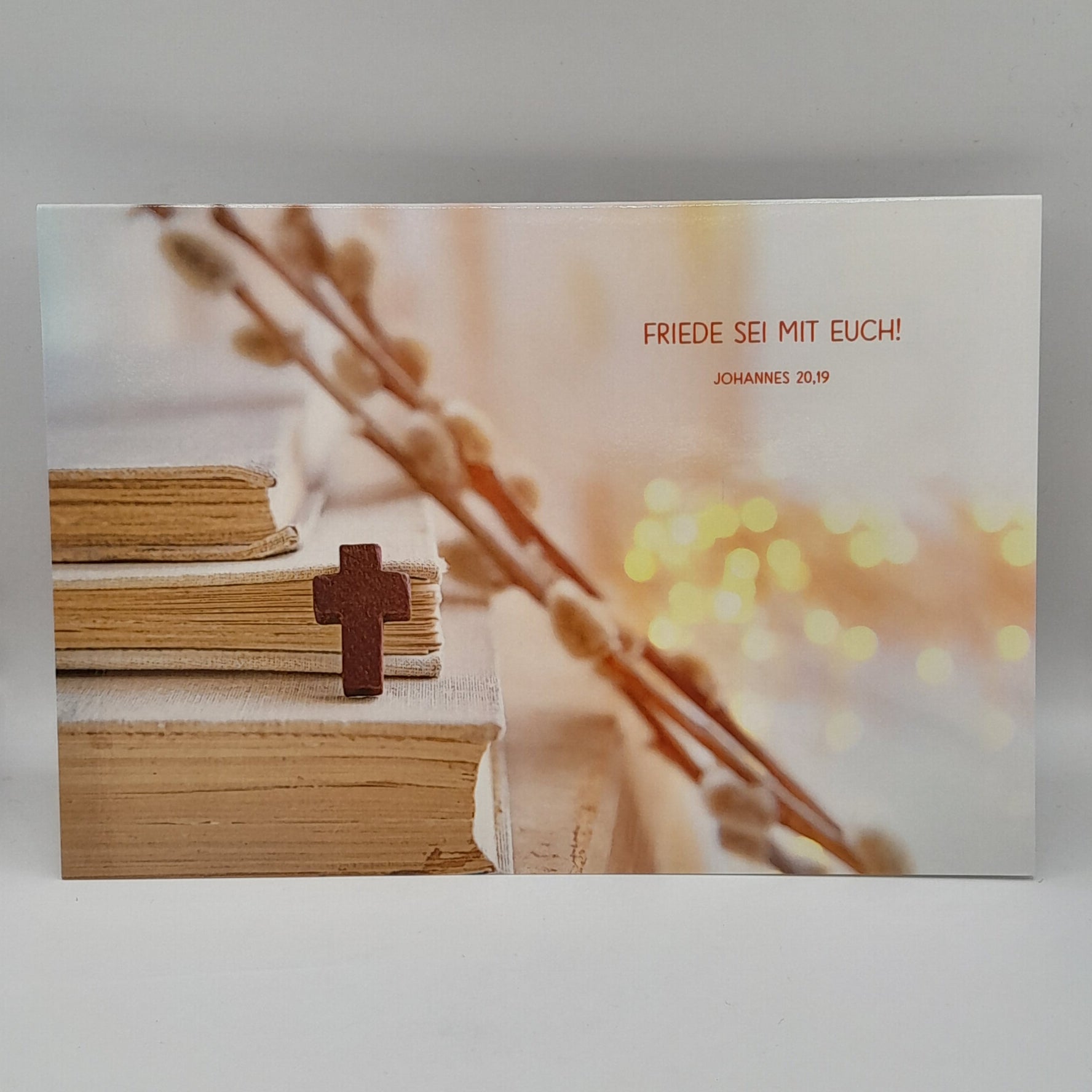 Billet zu Ostern "Bücher und Kreuz"