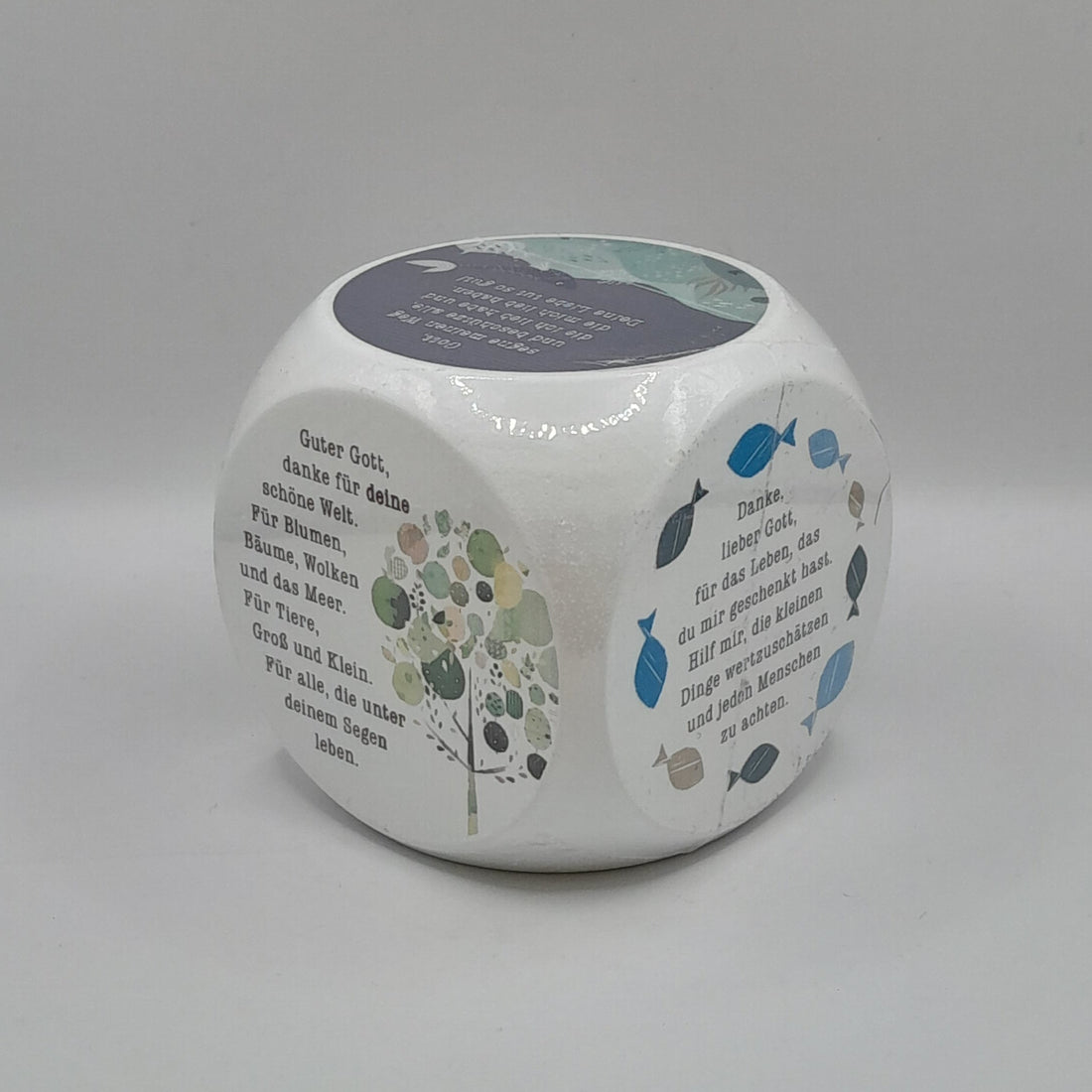 Gebetswürfel "Dankesgebete", weiß