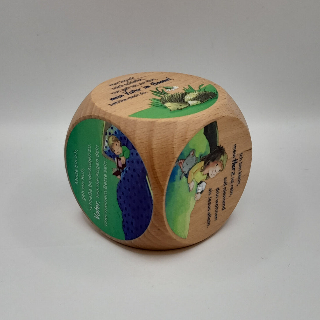 Gebetswürfel "Gute-Nacht-Gebete", Holz