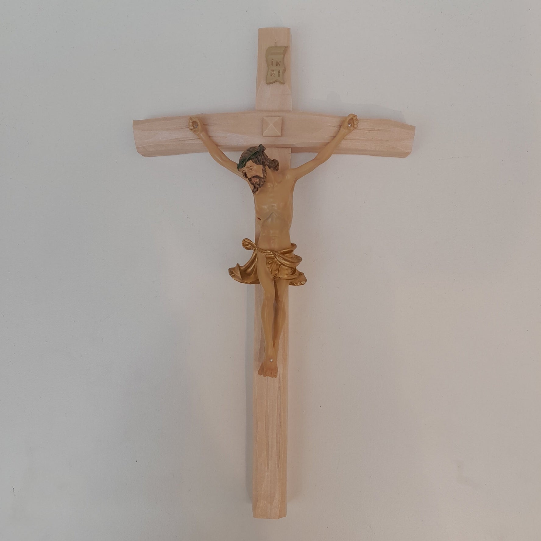 Wandkreuz Holz, mit Corpus