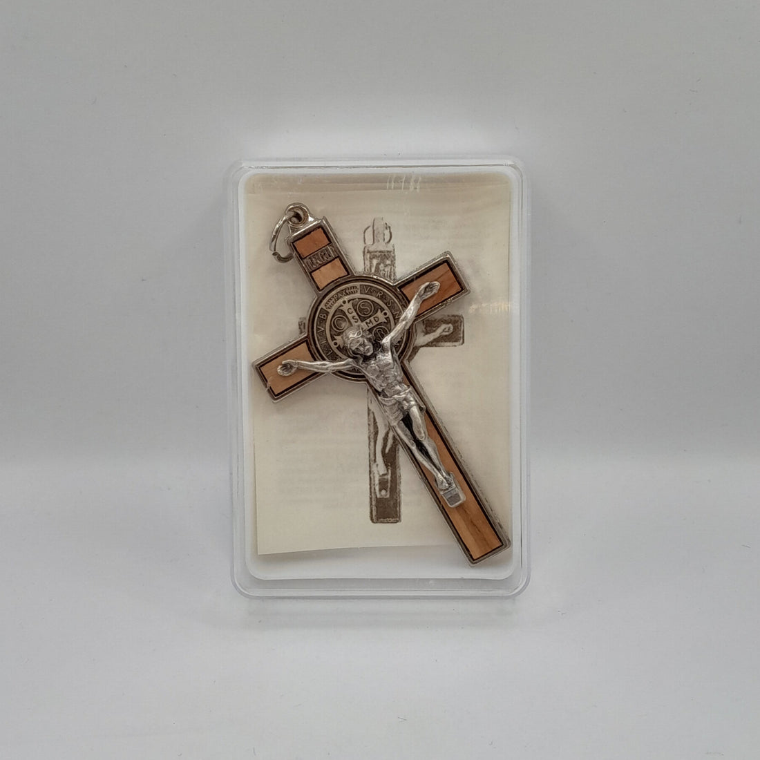 Benediktuskreuz Holz/Metall 7 cm
