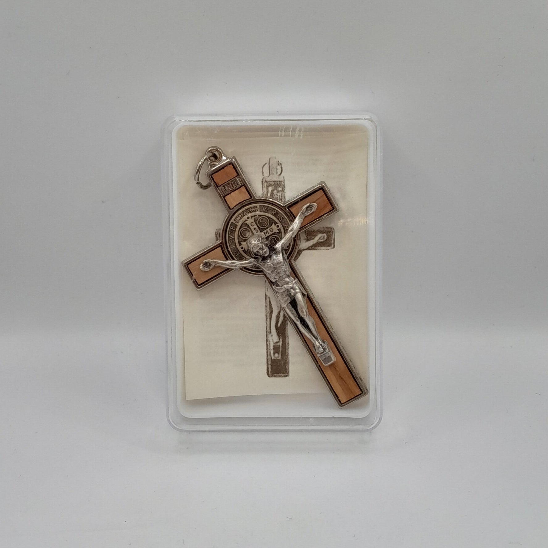 Benediktuskreuz Holz/Metall 7 cm