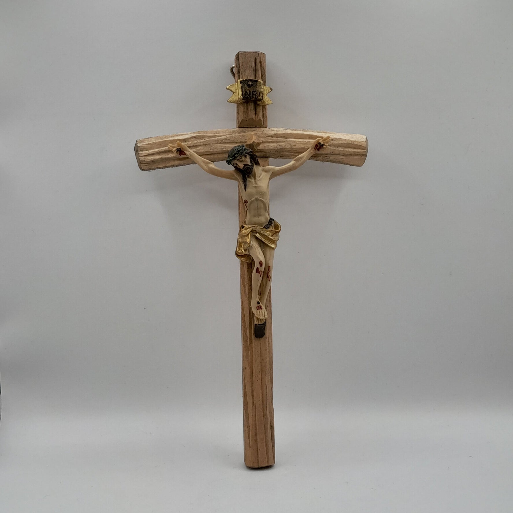 Wandkreuz klein, Holz mit Corpus