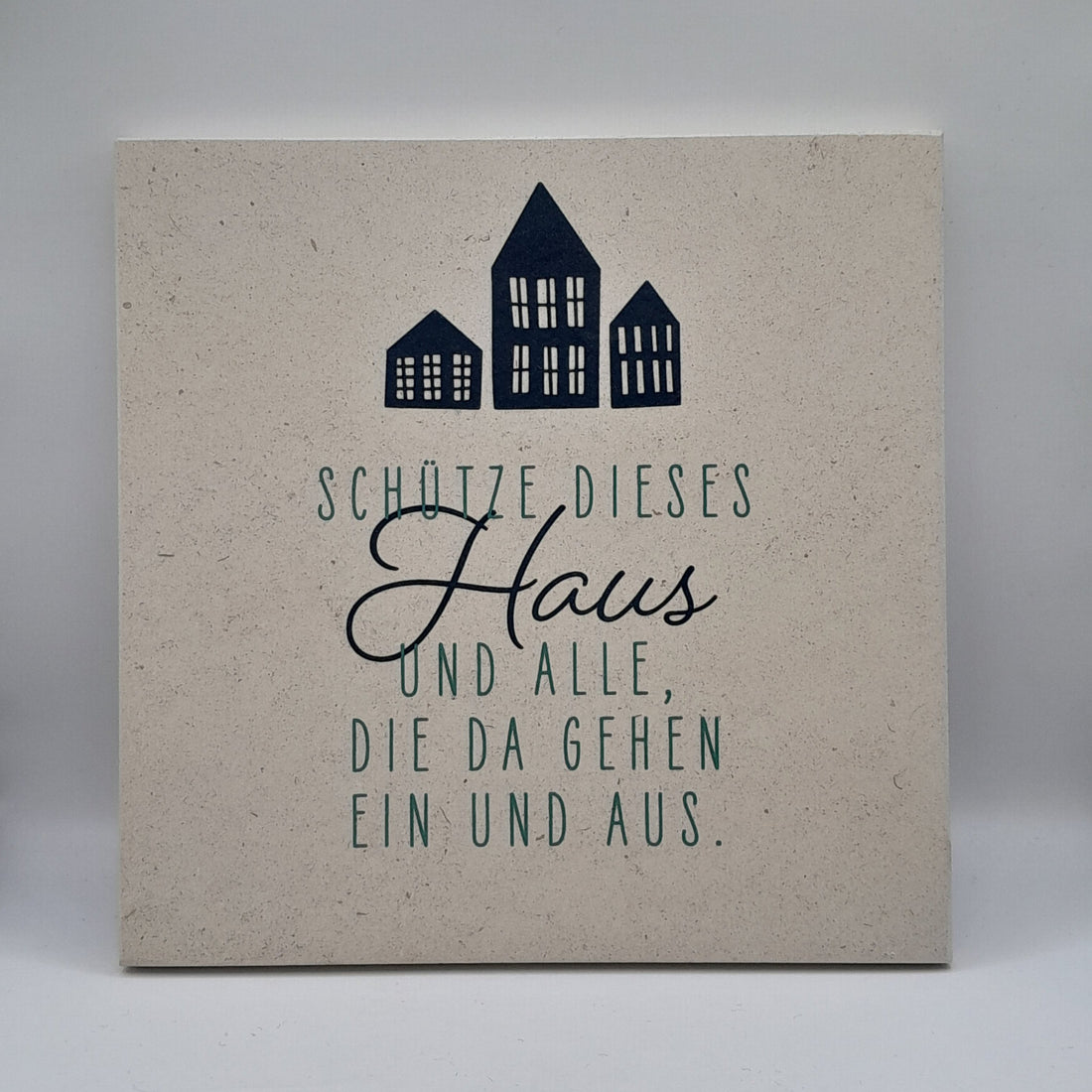 Haussegen, Naturstein beige