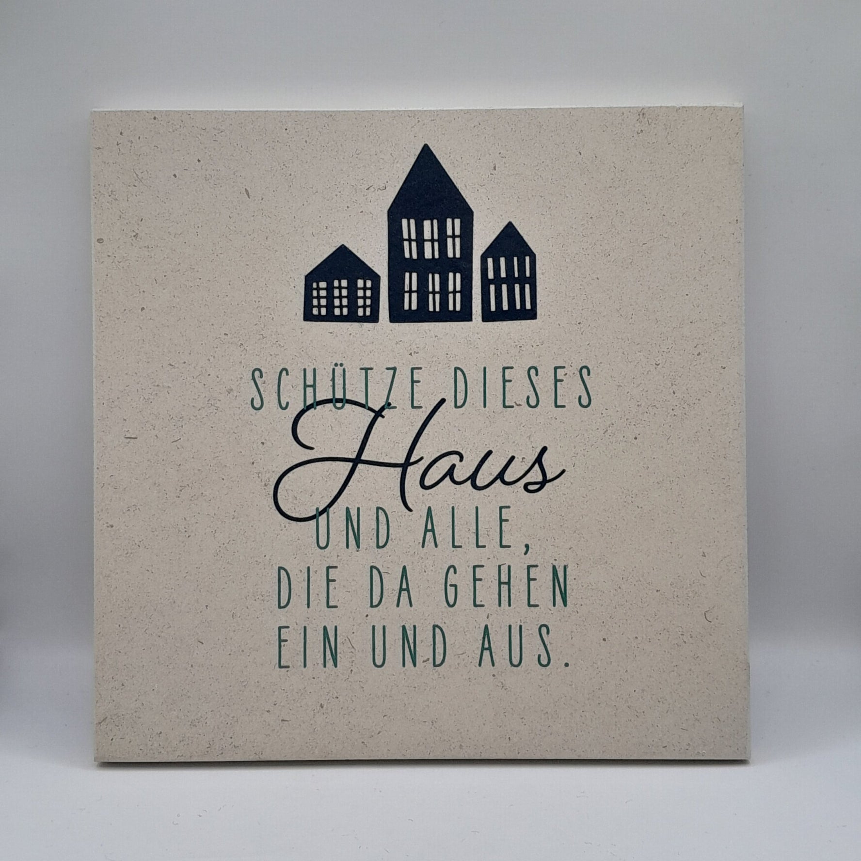 Haussegen, Naturstein beige