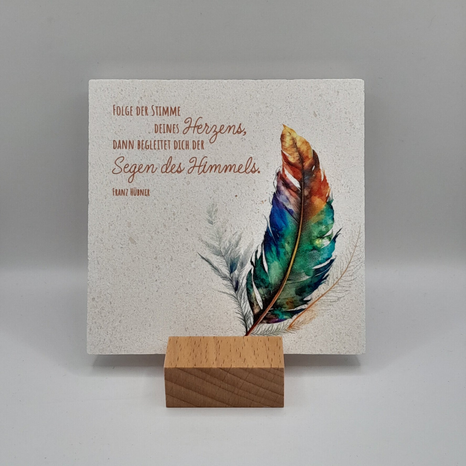 Natursteintafel "Segen des Himmels"