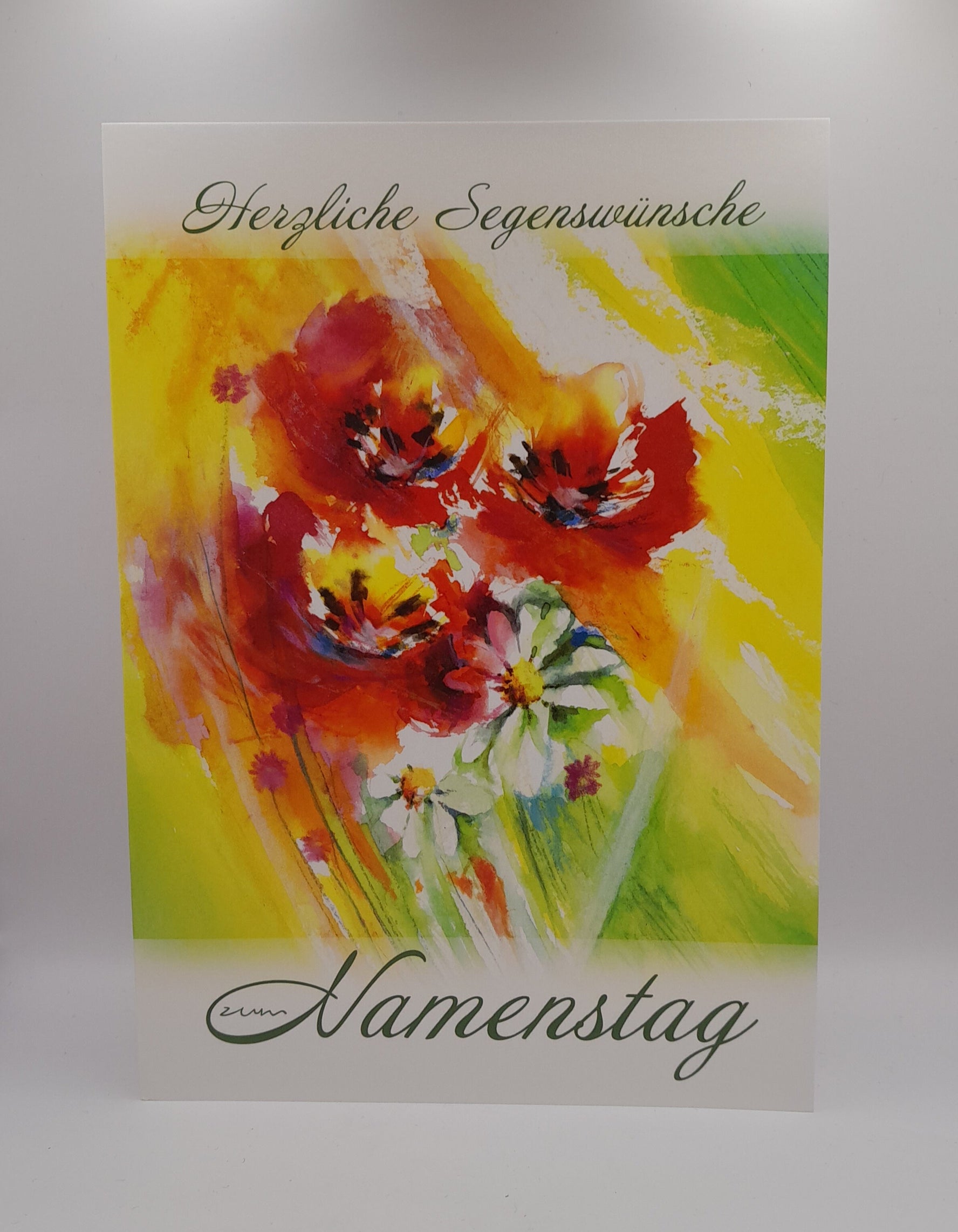 Billet zum Namenstag "Mohnblumen"