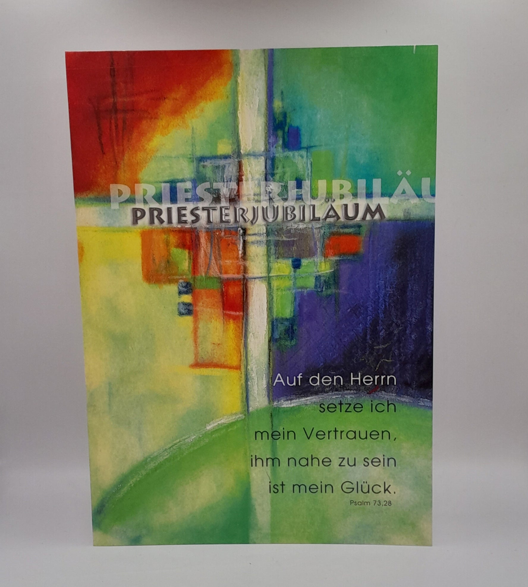 Billet zum Priesterjubiläum "Kreuz grün"