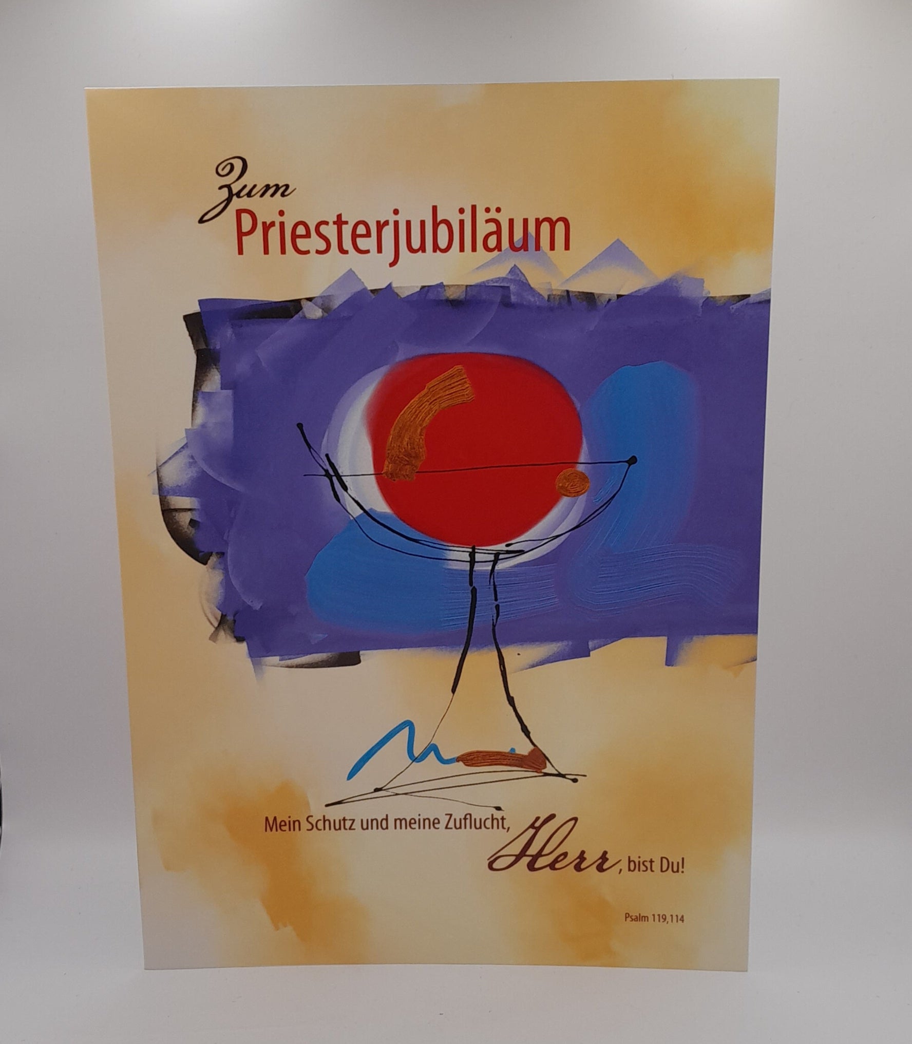 Billet zum Priesterjubiläum "Roter Kreis"