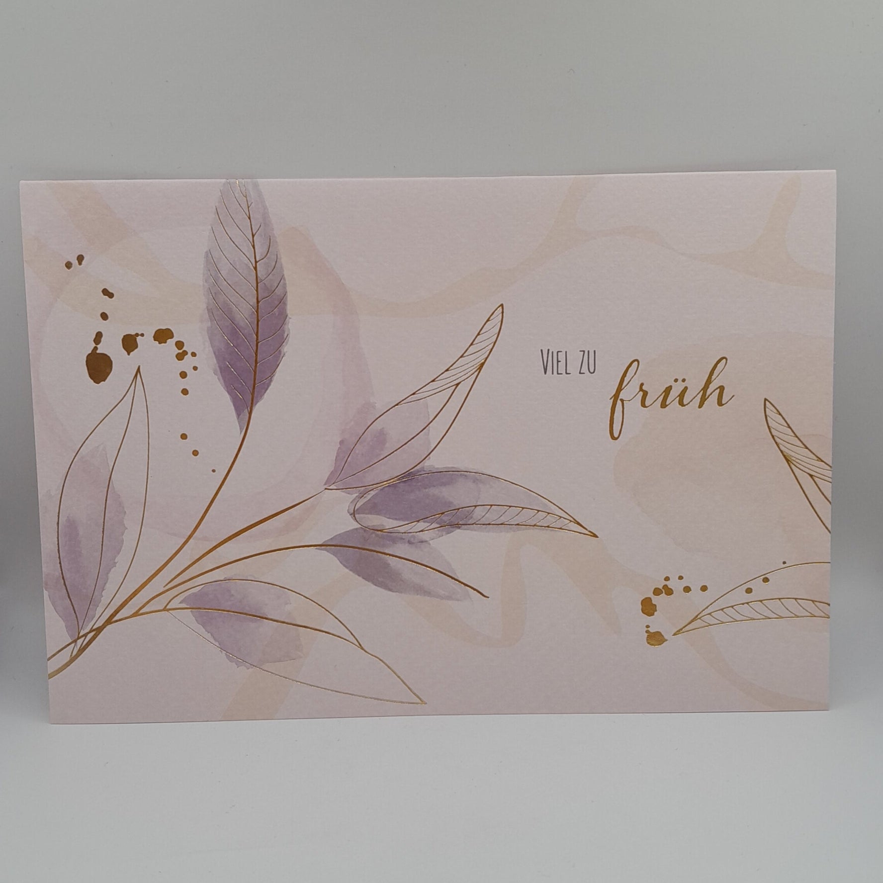 Billet / Trauer "Viel zu früh"