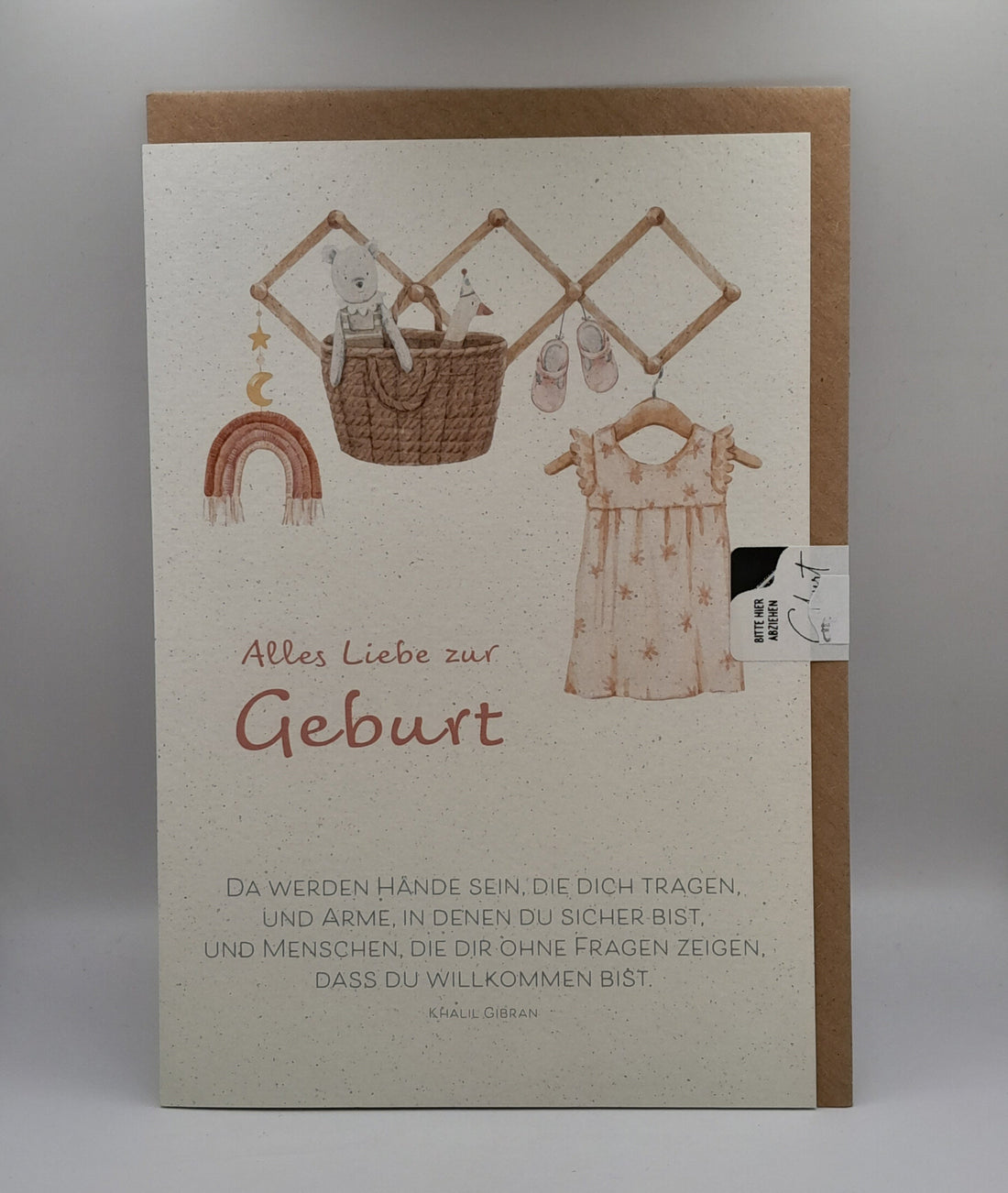 Billet zur Geburt "Da werden Hände sein"